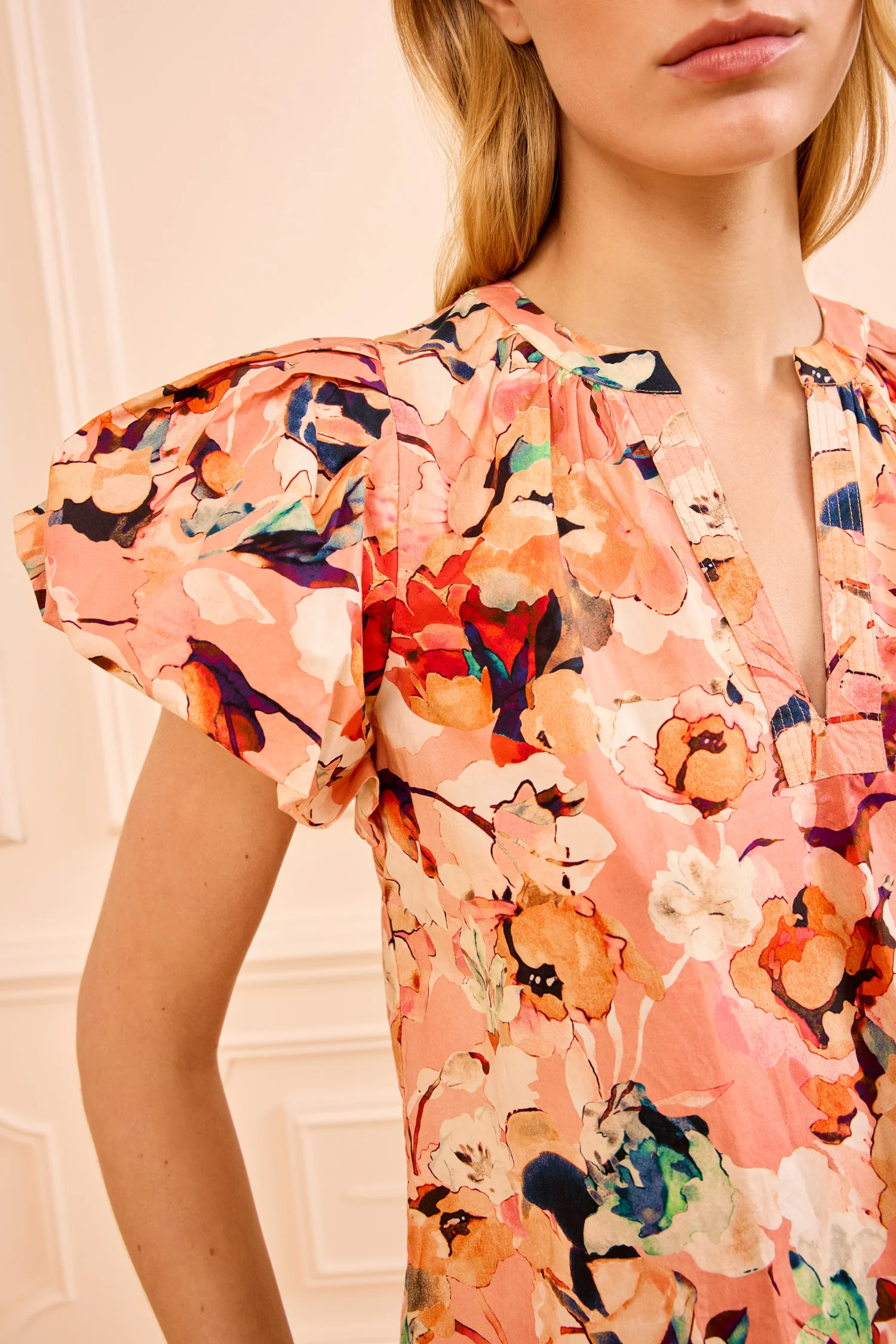 Abril Cotton Top - Camellia - Image 2