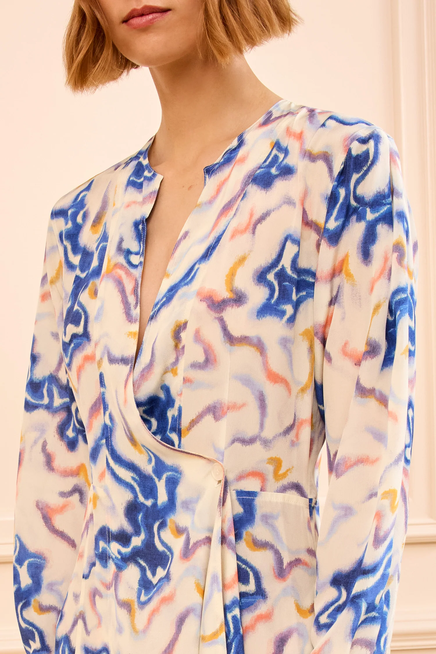 Adalyn Silk Dress - Prism - Image 2