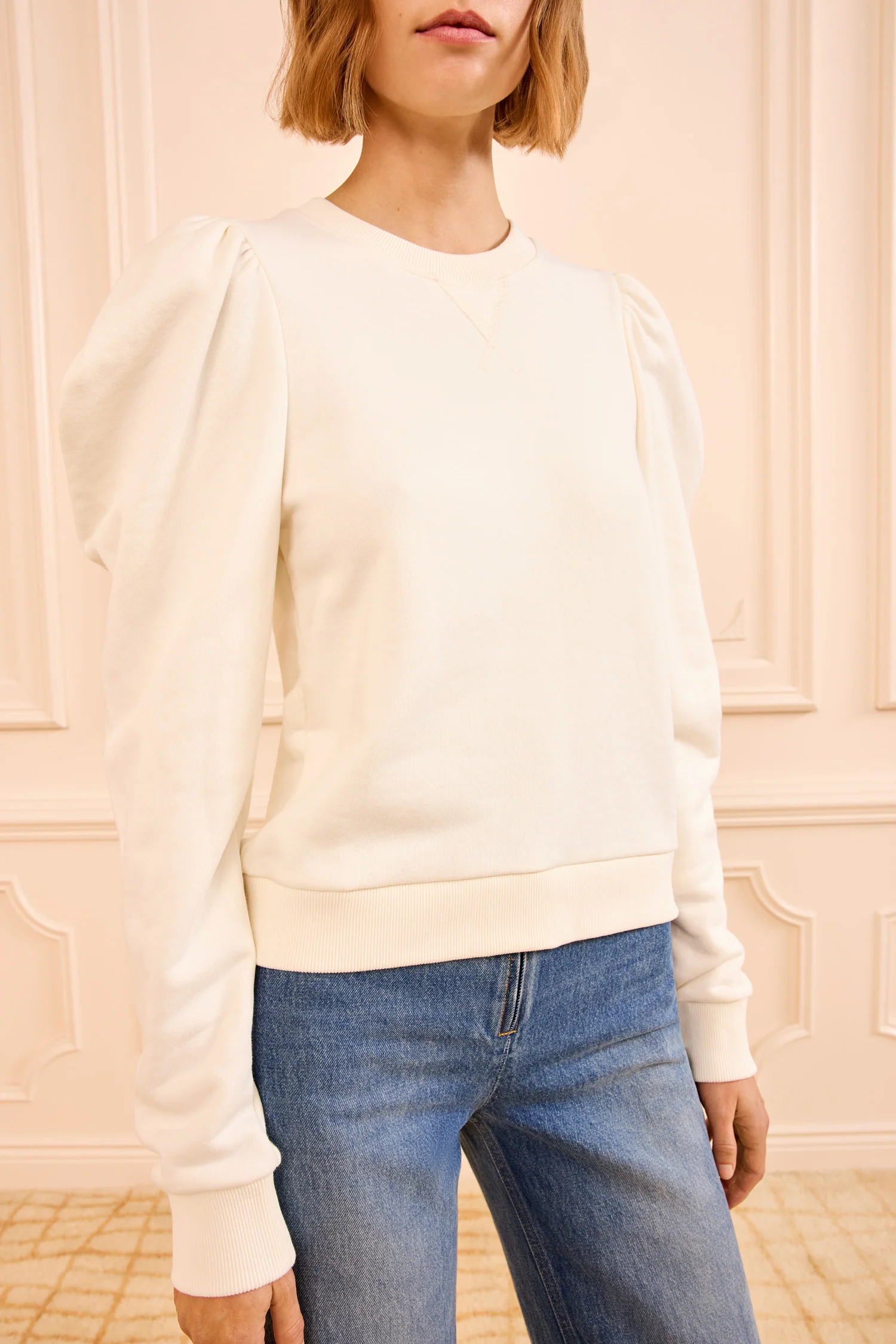 Adeline Terry Pullover - Creme - Image 2