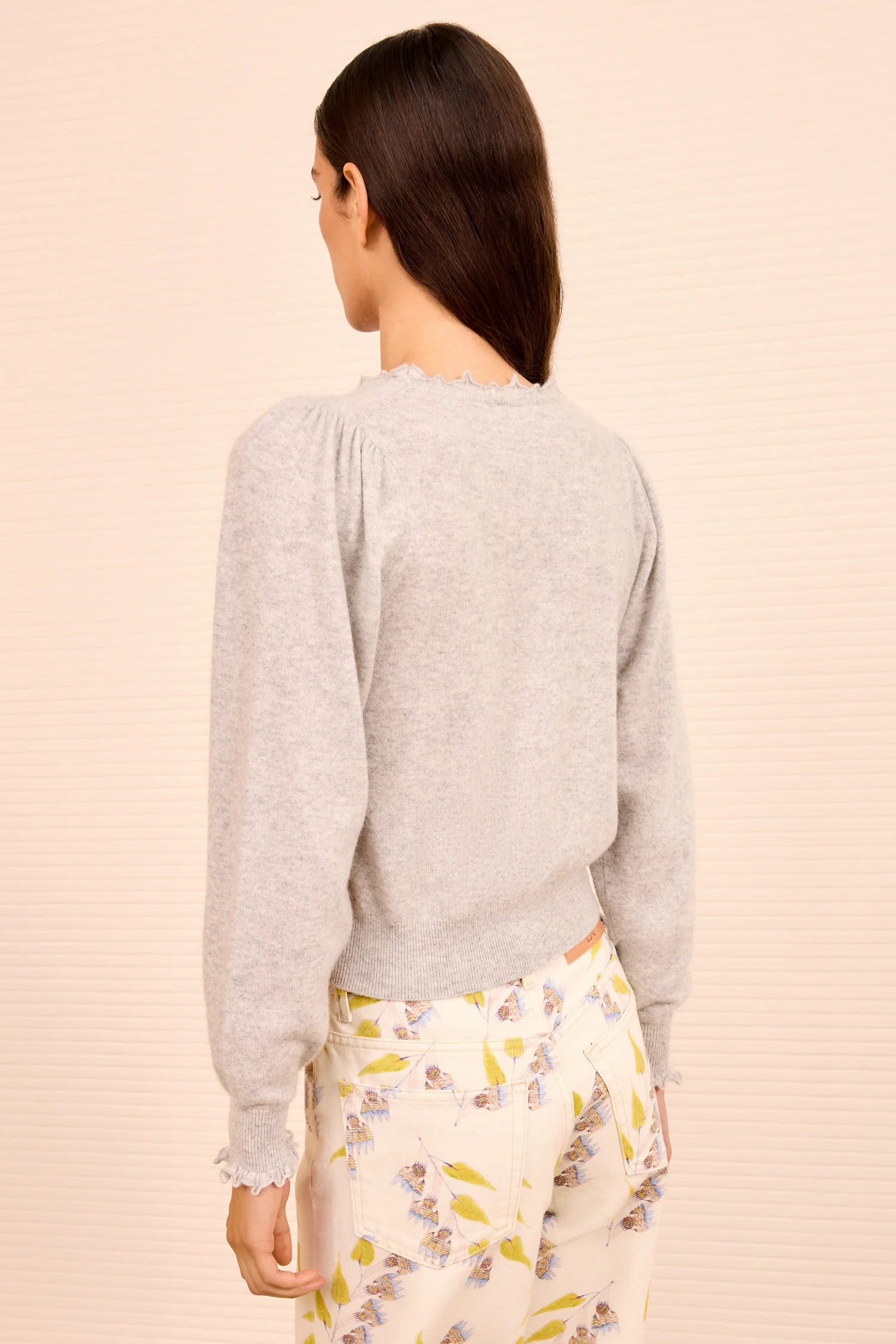 Adette Long Sleeve Pullover - Pebble - Image 4