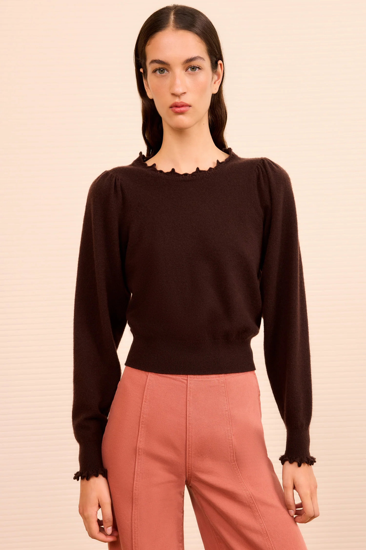 Adette Long Sleeve Pullover - Wenge