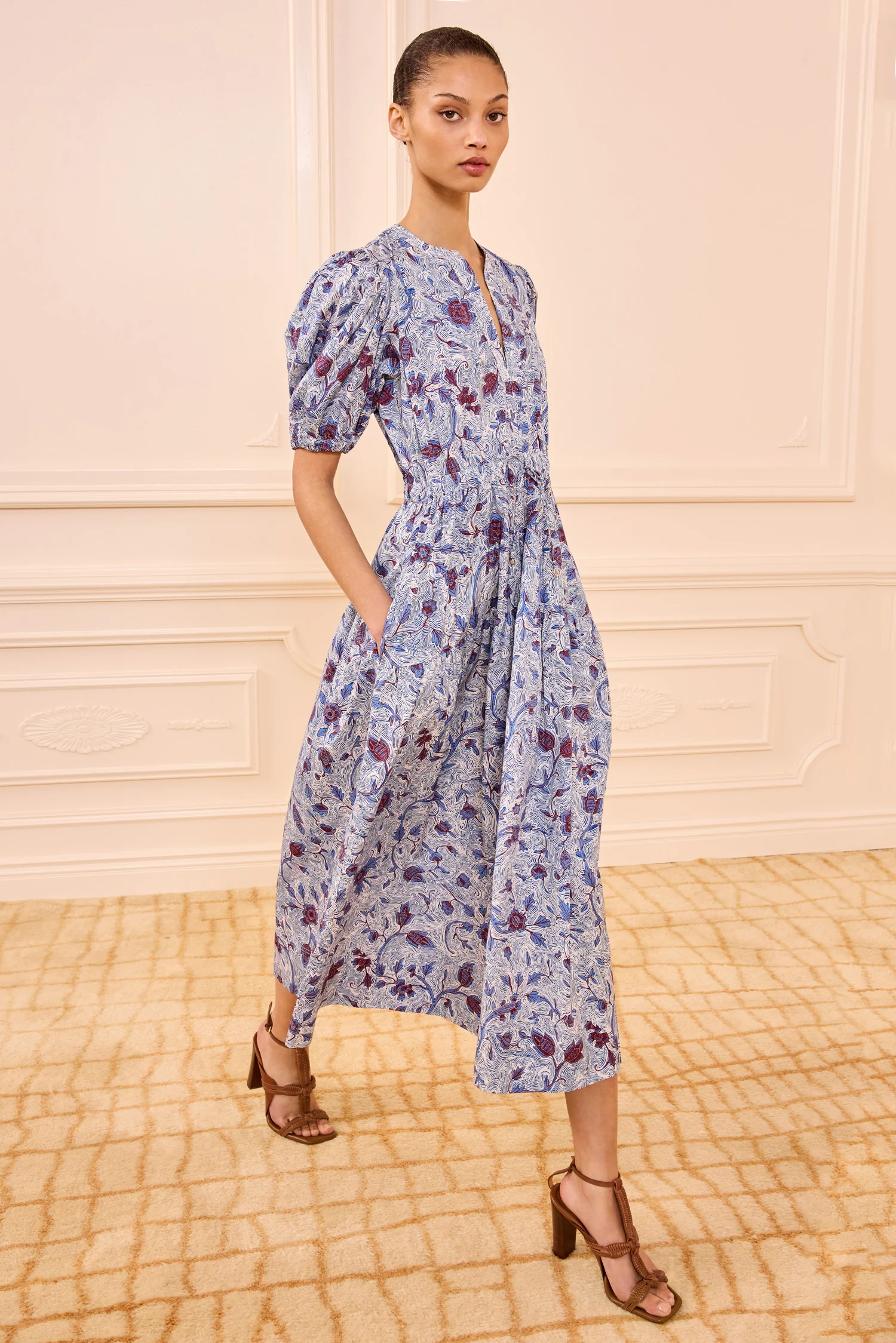 Adriana Cotton Dress - Gardenia - Image 3