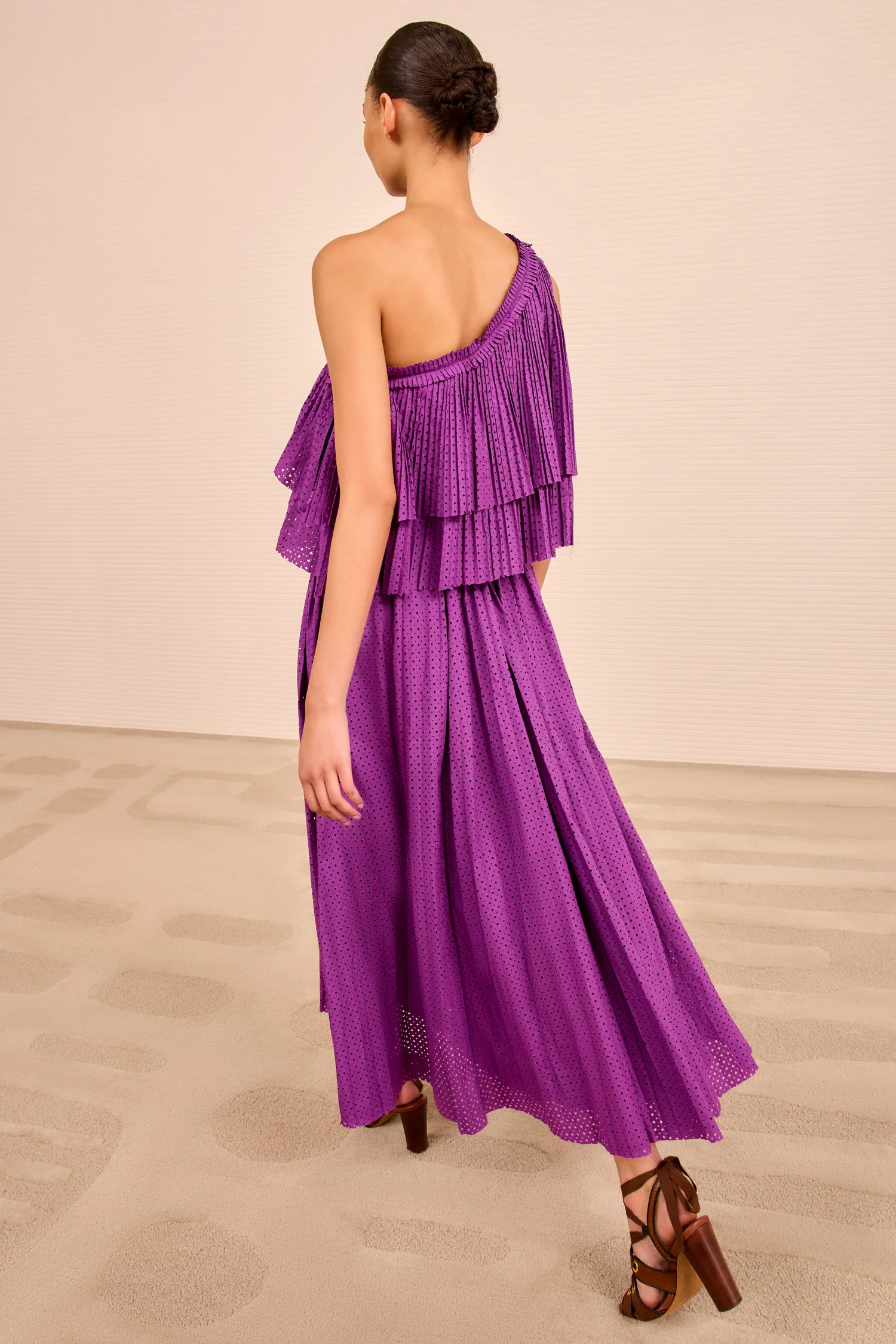 Agneta One Shoulder Dress - Iris - Image 4