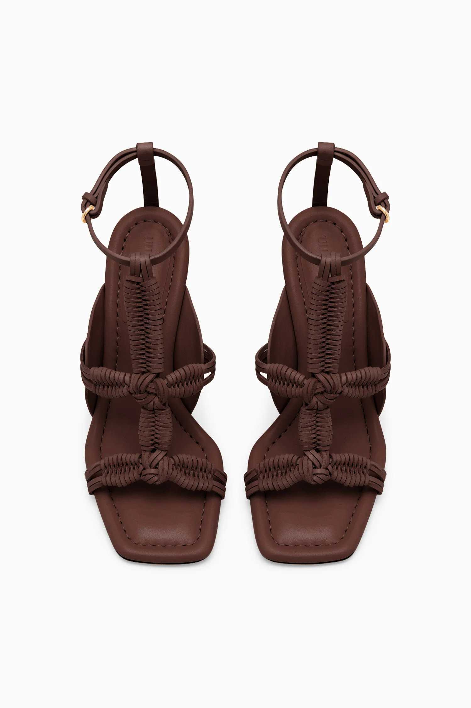 Aiko Macrame High Heel - Chestnut - Image 4