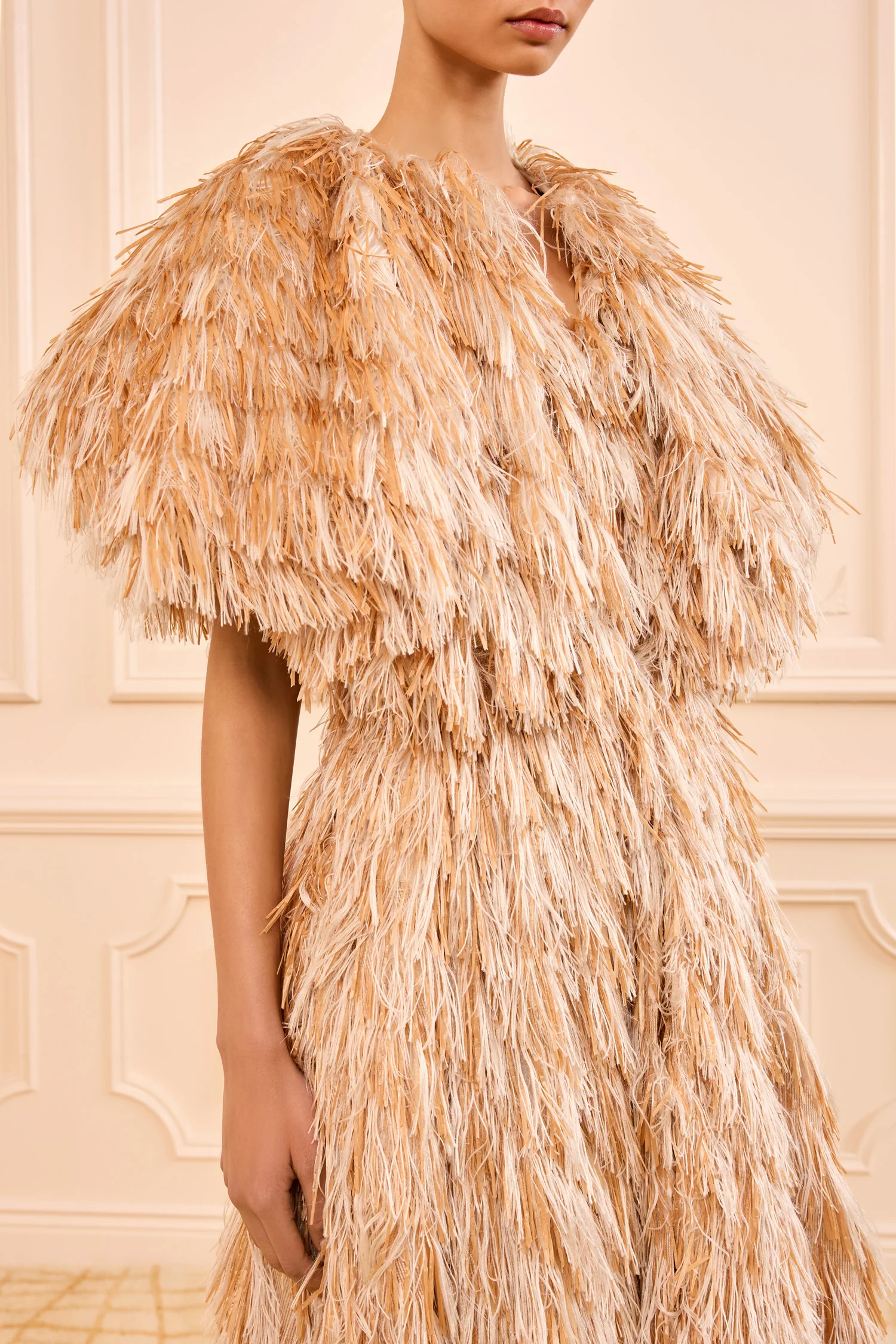 Amalia Rafia Coat - Sand Dollar - Image 2