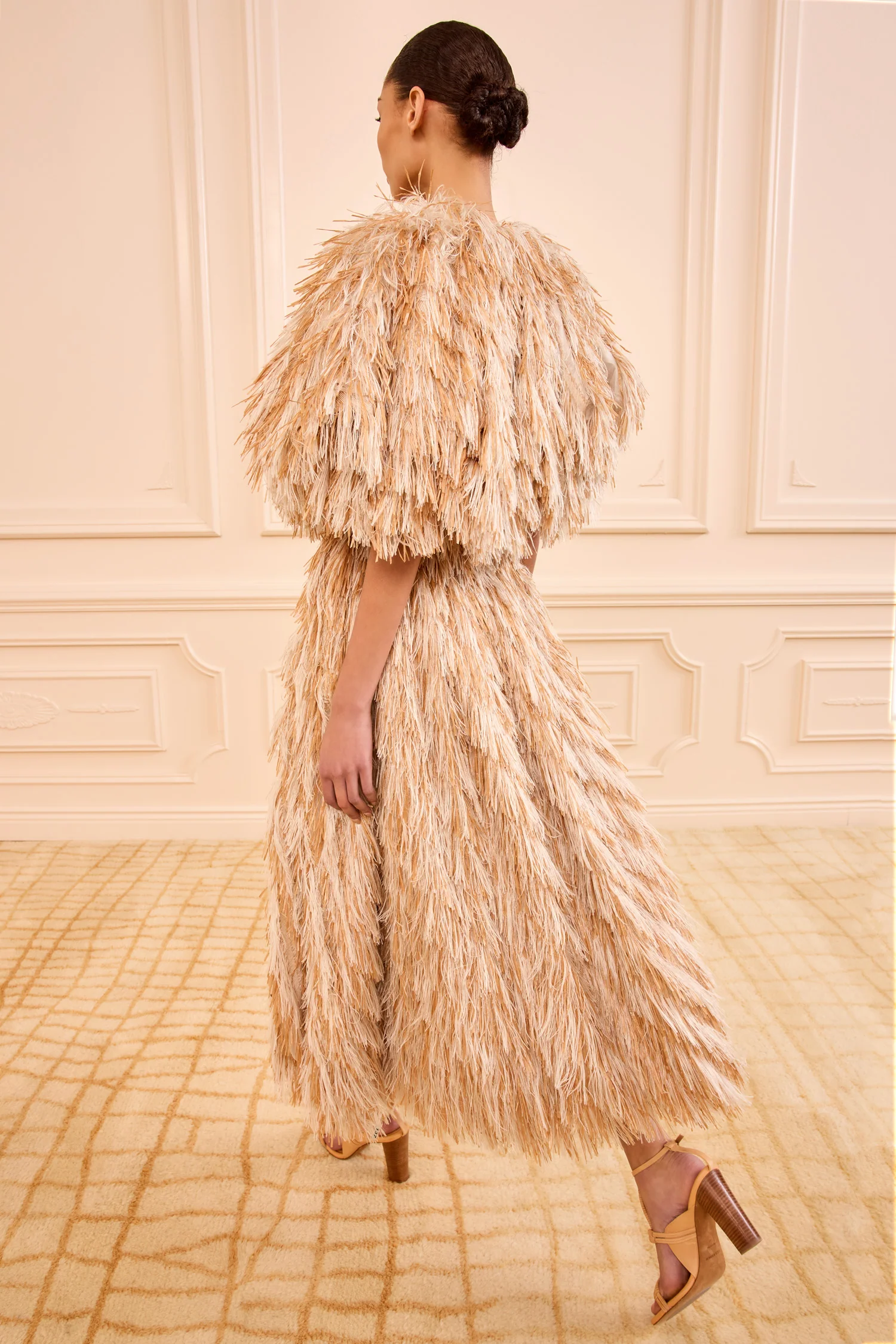 Amalia Rafia Coat - Sand Dollar - Image 5