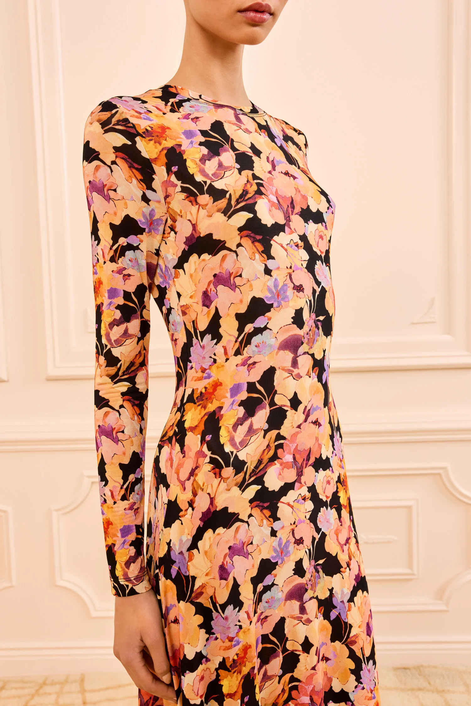 Amari Jersey Dress - Night Bloom - Image 2