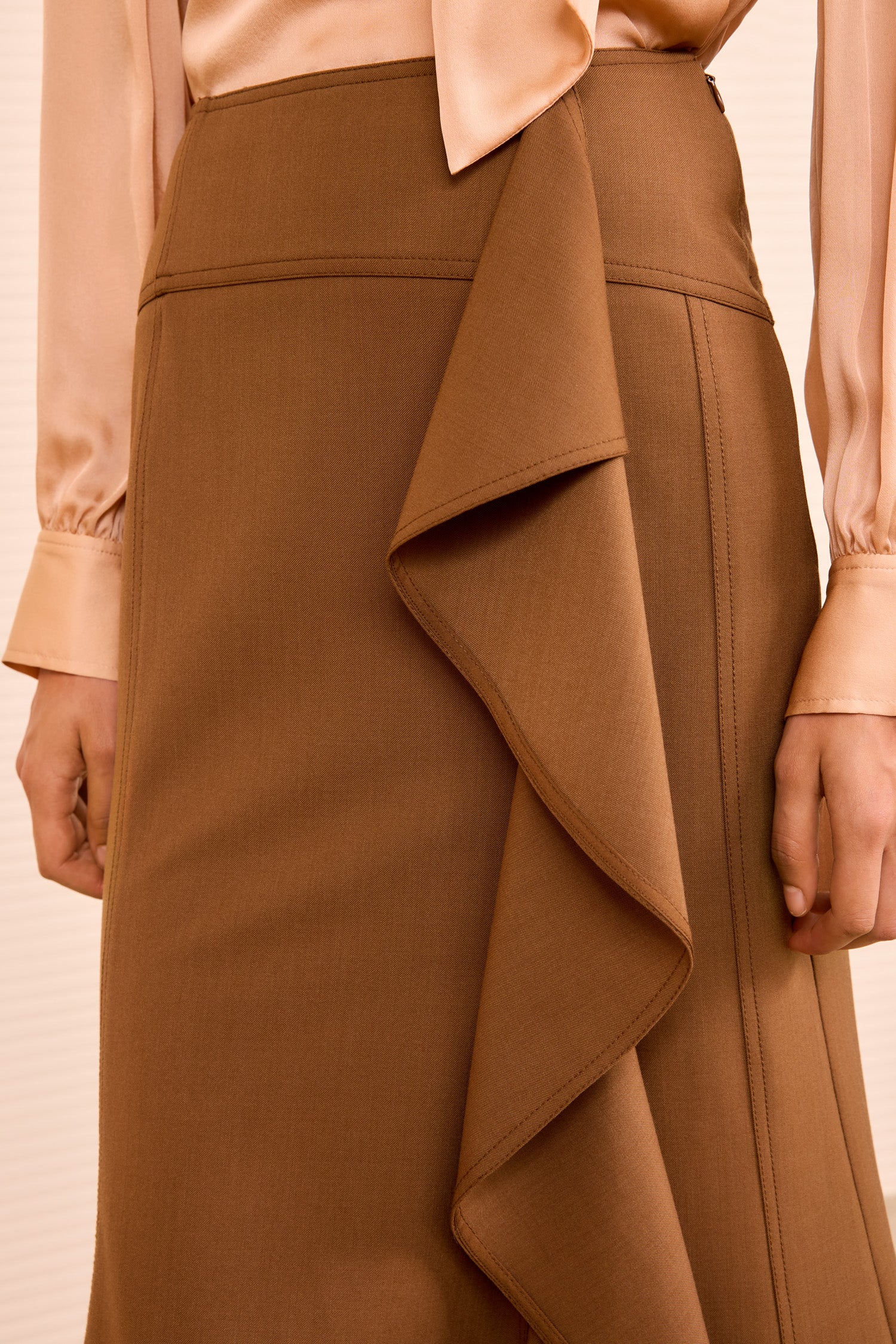 Ammonite Cascading Ruffle Skirt - Cinder - Image 4