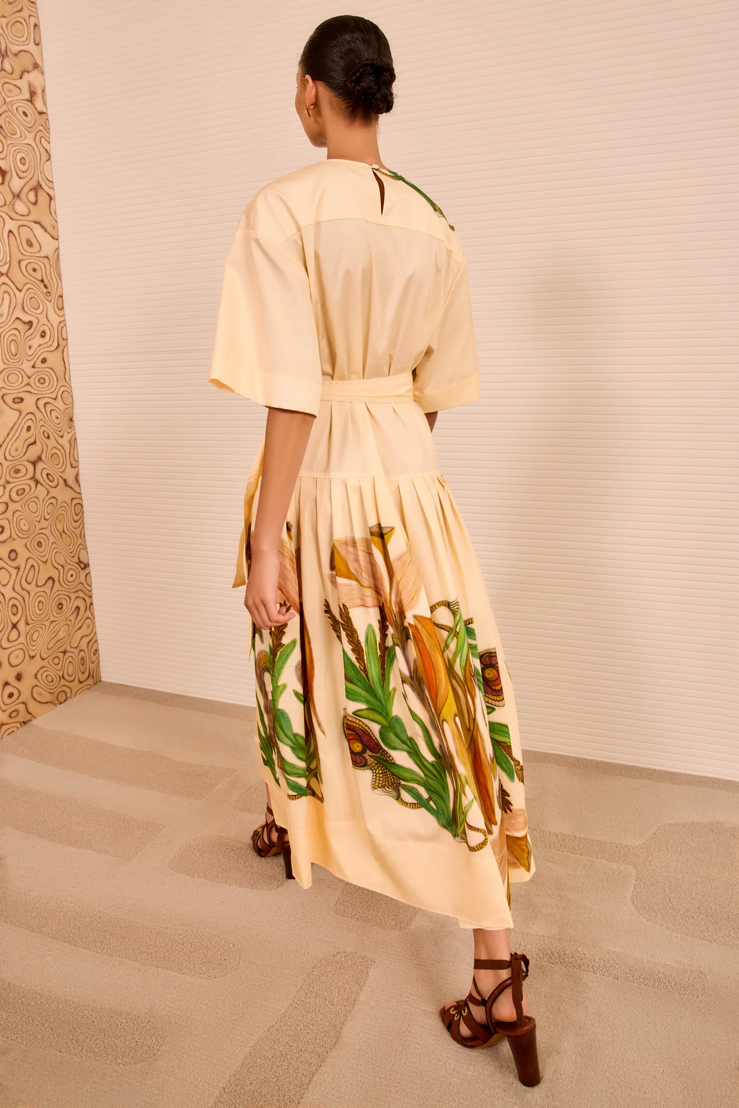 Aniline Drop Waist Cotton Dress - Inner Nature - Image 5