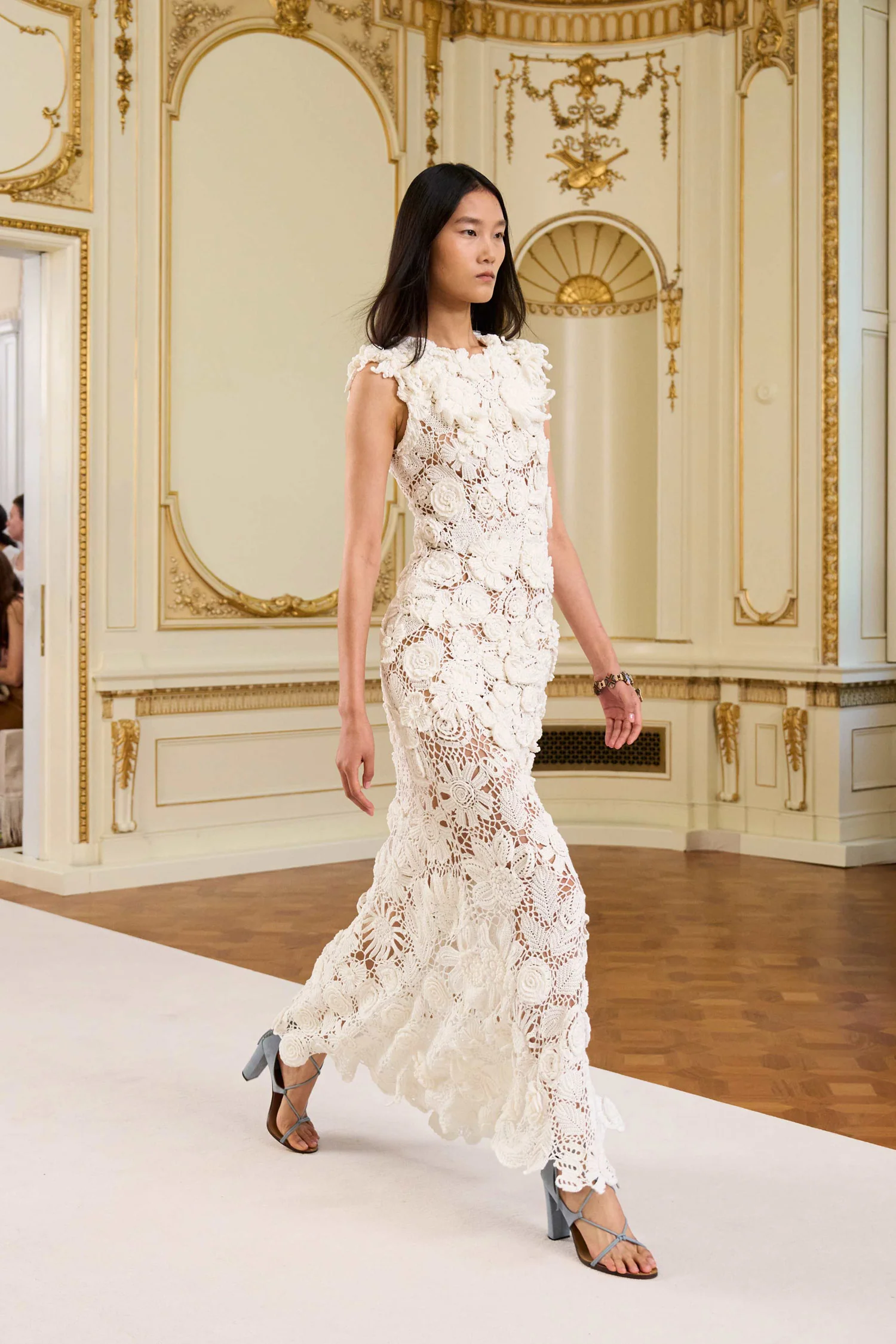 Anita Hand Crochet Dress - Pearled Ivory - Image 5