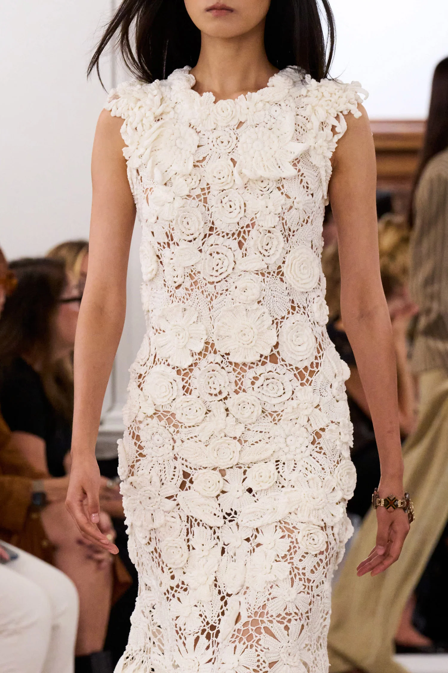 Anita Hand Crochet Dress - Pearled Ivory - Image 6