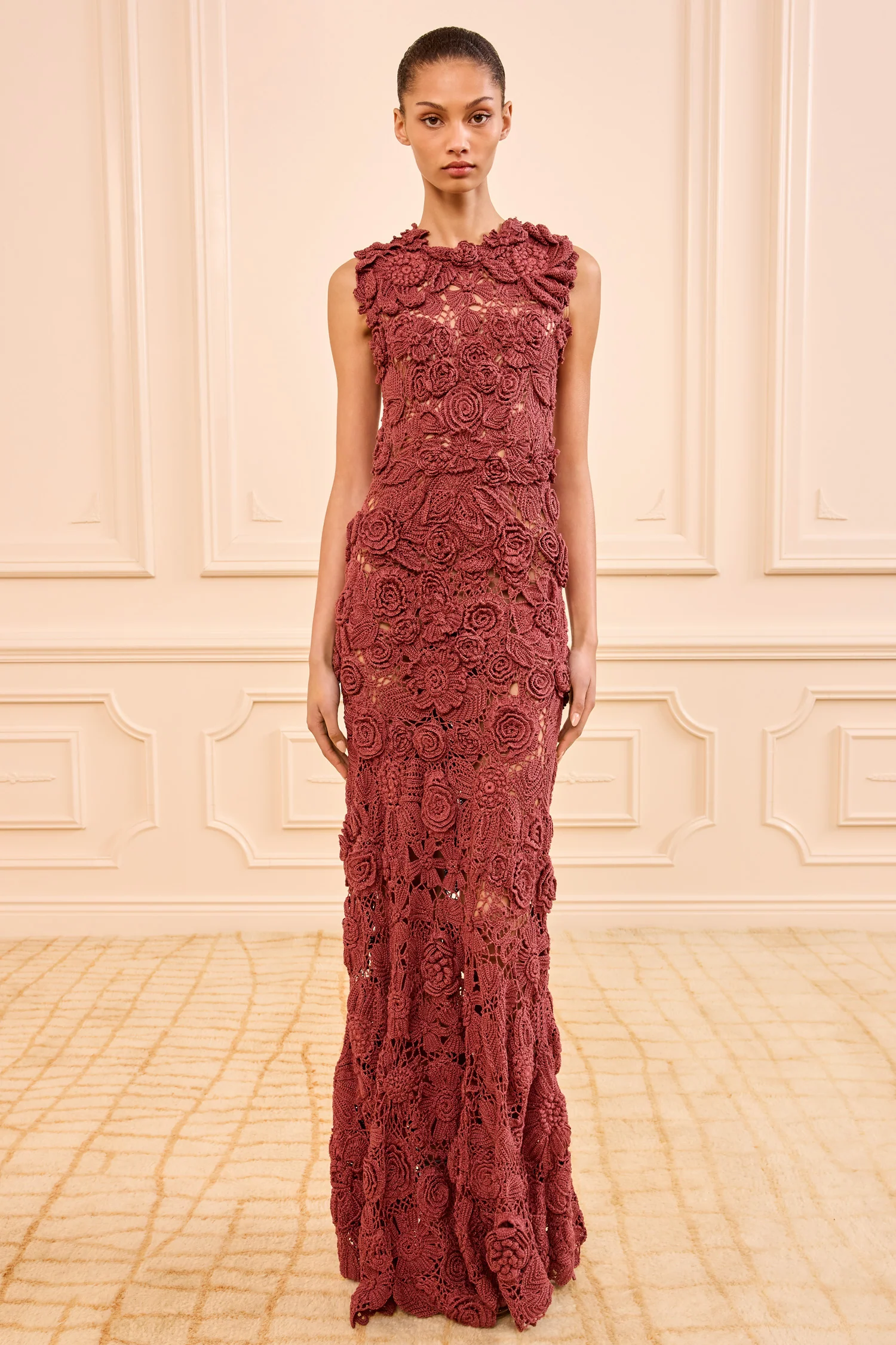 Anita Hand Crochet Dress - Agate - Image 4