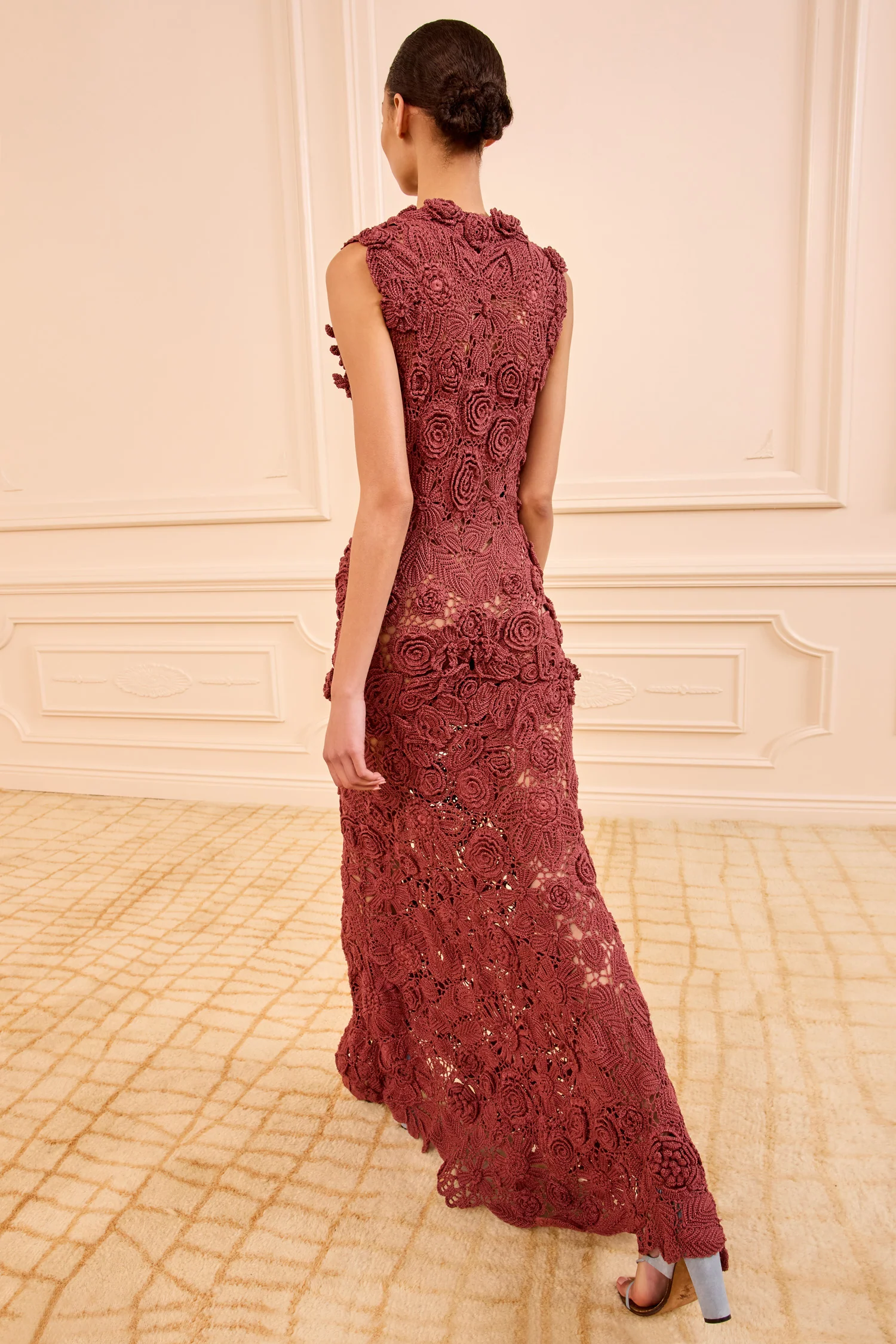 Anita Hand Crochet Dress - Agate - Image 5