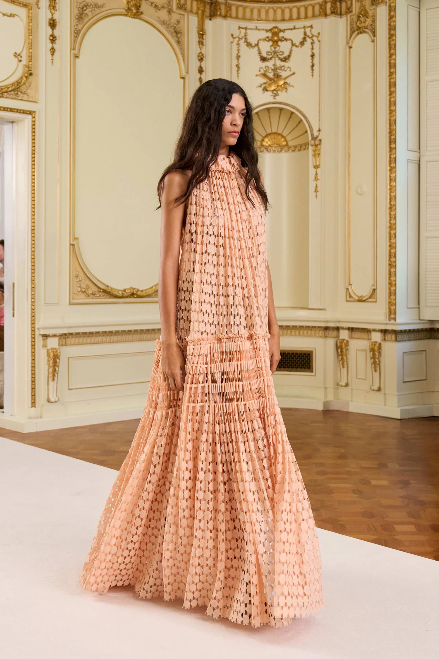 Anouk Lace High Neck Gown - Blush - Image 6