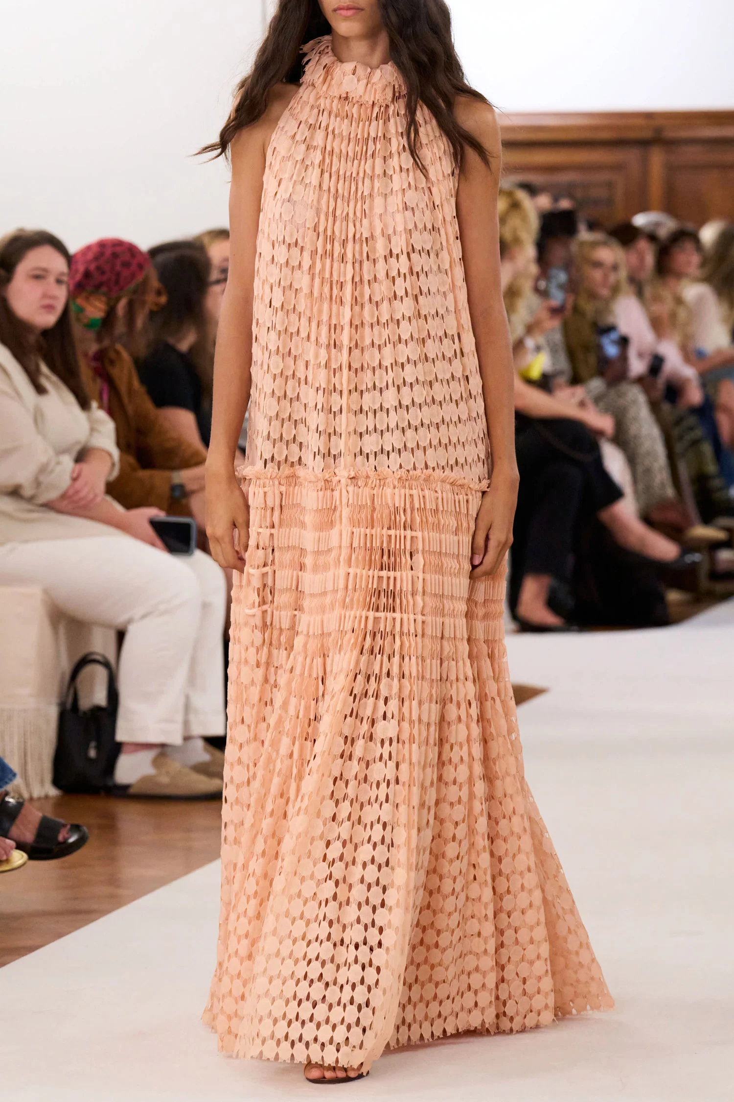 Anouk Lace High Neck Gown - Blush - Image 7