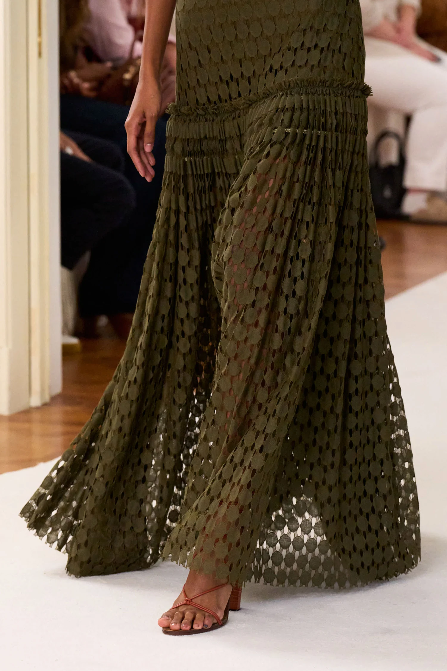 Aris Lace Maxi Skirt - Pine - Image 6