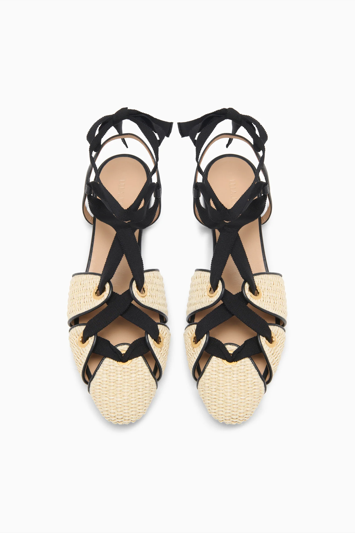 Artemis Eyelet Detail Flat - Sand - Image 4