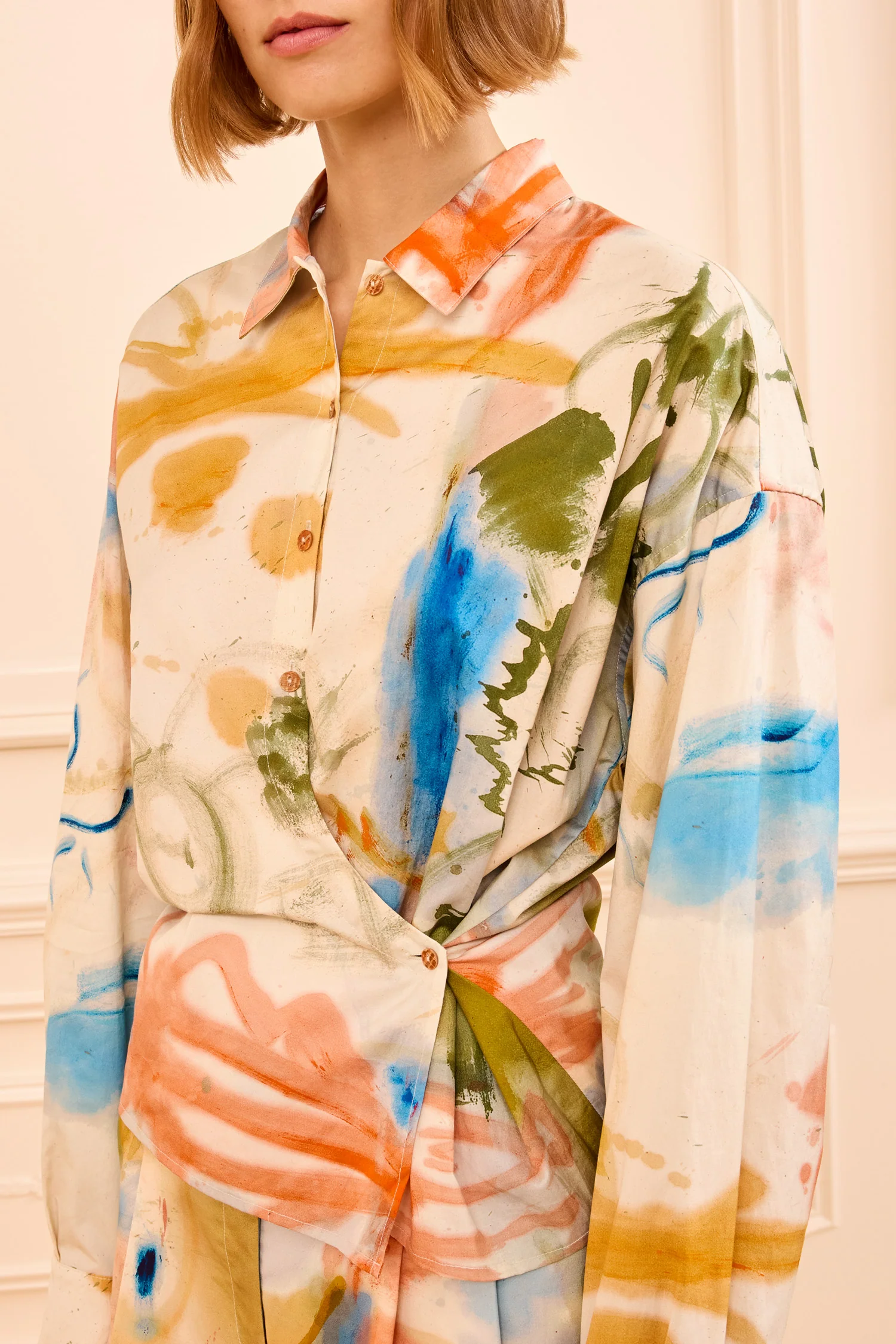 Artist Cotton Blouse - Western Dream - Image 2