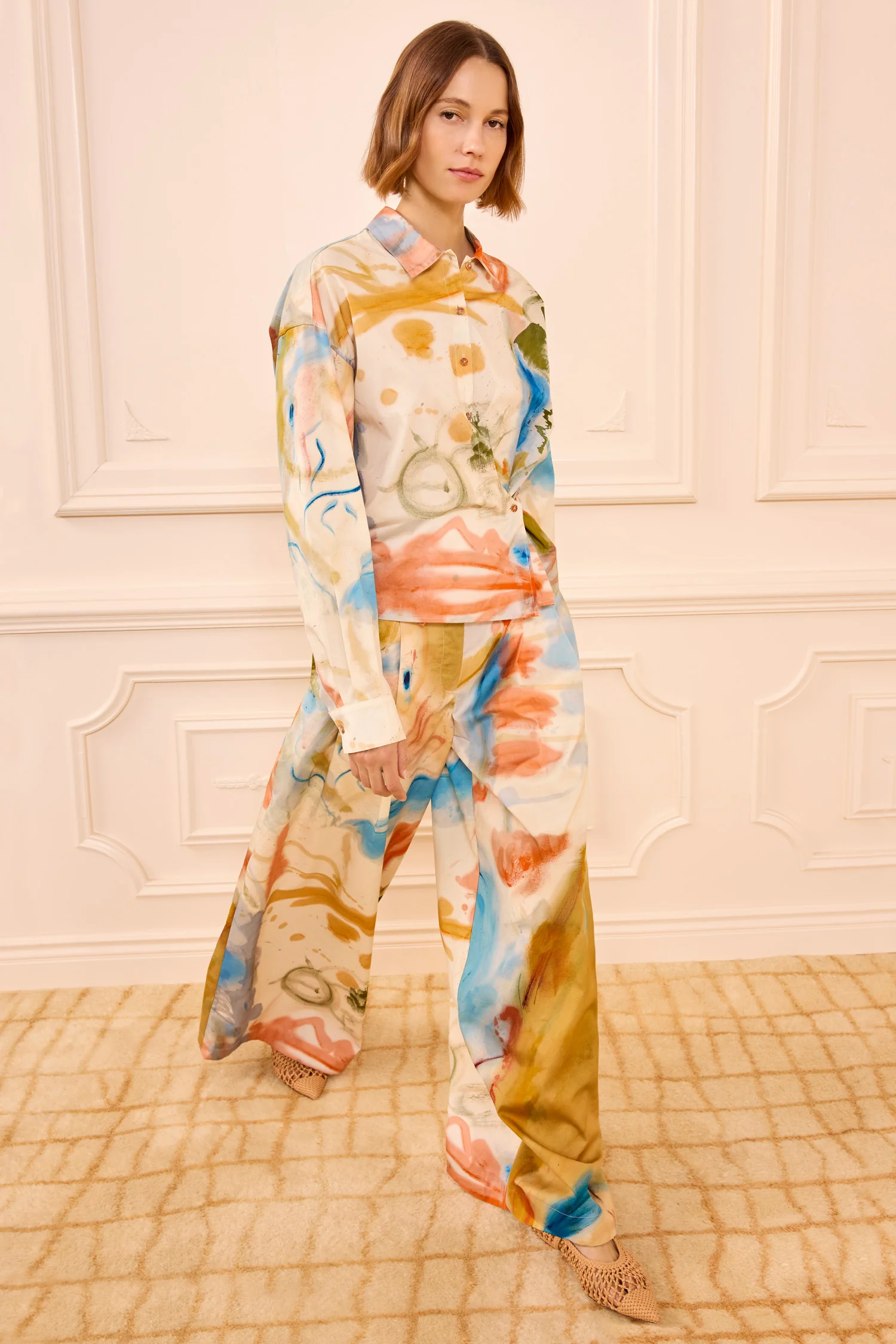 Artist Cotton Blouse - Western Dream - Image 3
