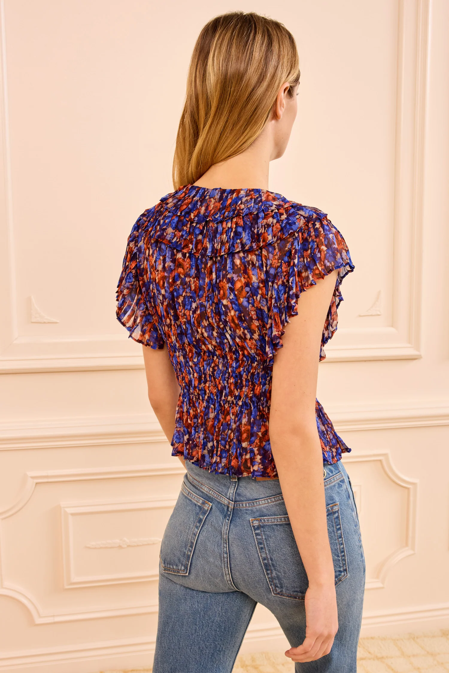 Athene Silk Top - Violet - Image 4