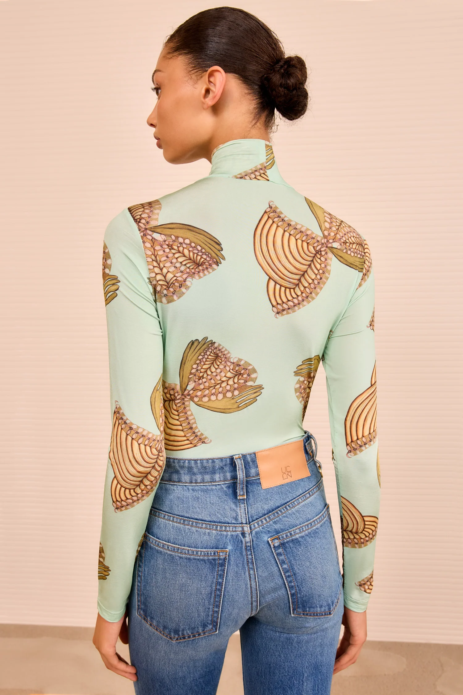 Aurelia Turtleneck - Water Blossoms - Image 4