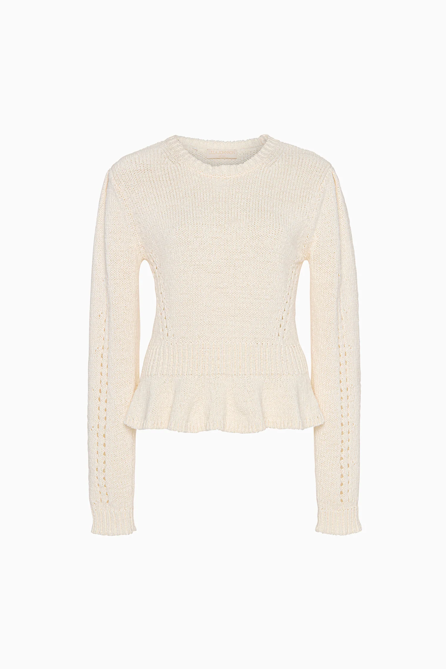 Aurelie Long Sleeve Peplum Pullover - Cowrie - Image 5