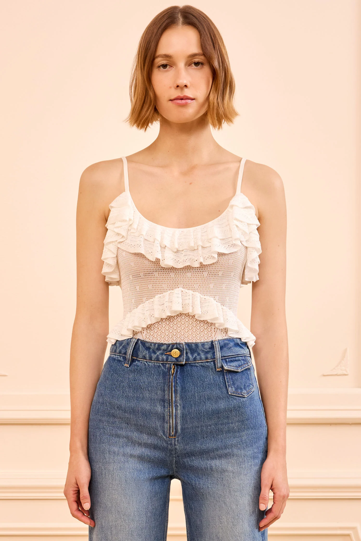 Bania Knit Bodysuit - Pearled Ivory
