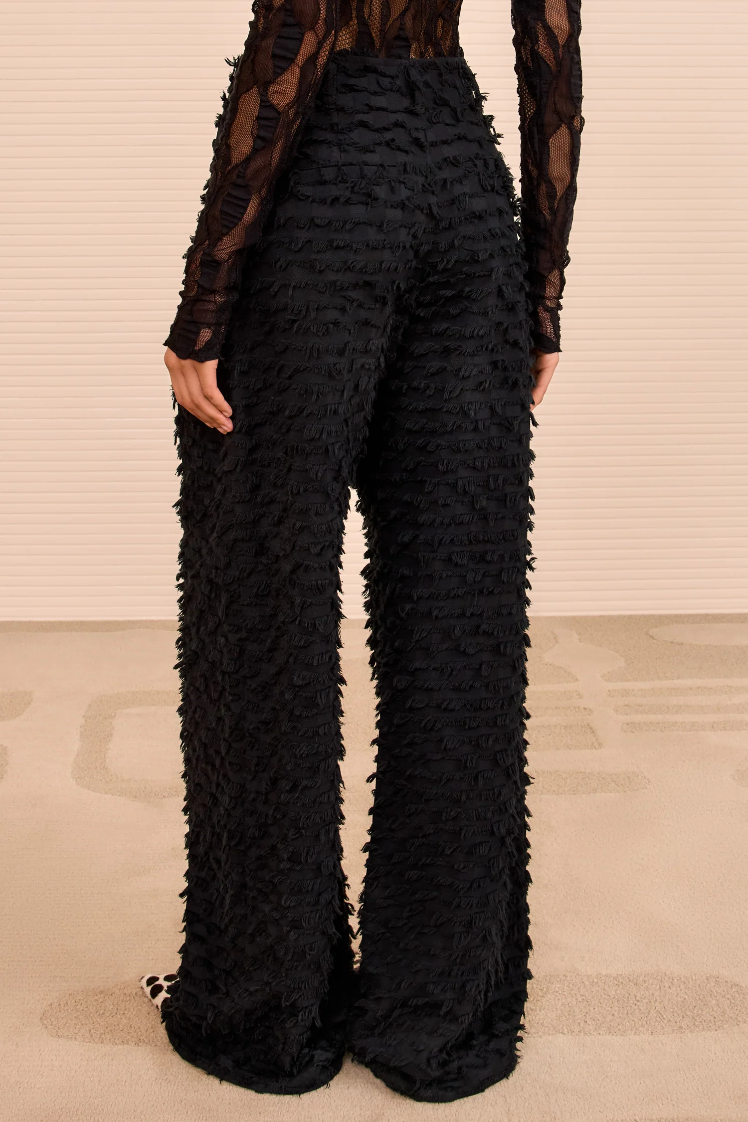 Beatrix Wide Leg Trouser - Noir - Image 4