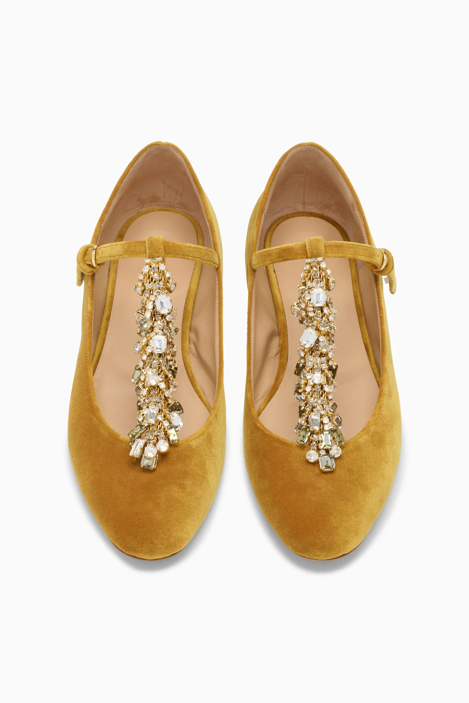 Bianca Crystal T&ndash;Strap Ballerina - Artichoke - Image 4