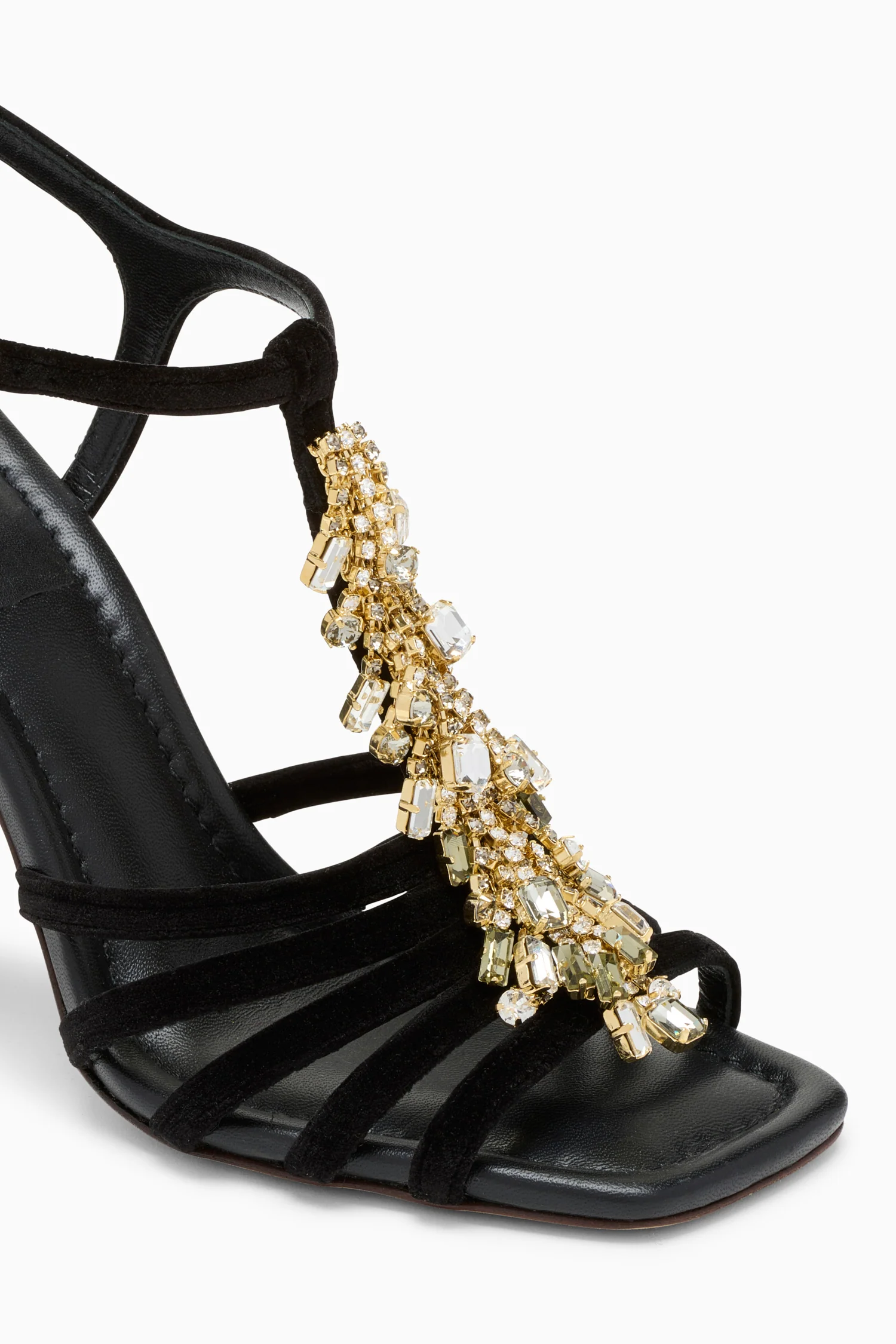 Bianca Crystal T–Strap High Heel - Noir - Image 3