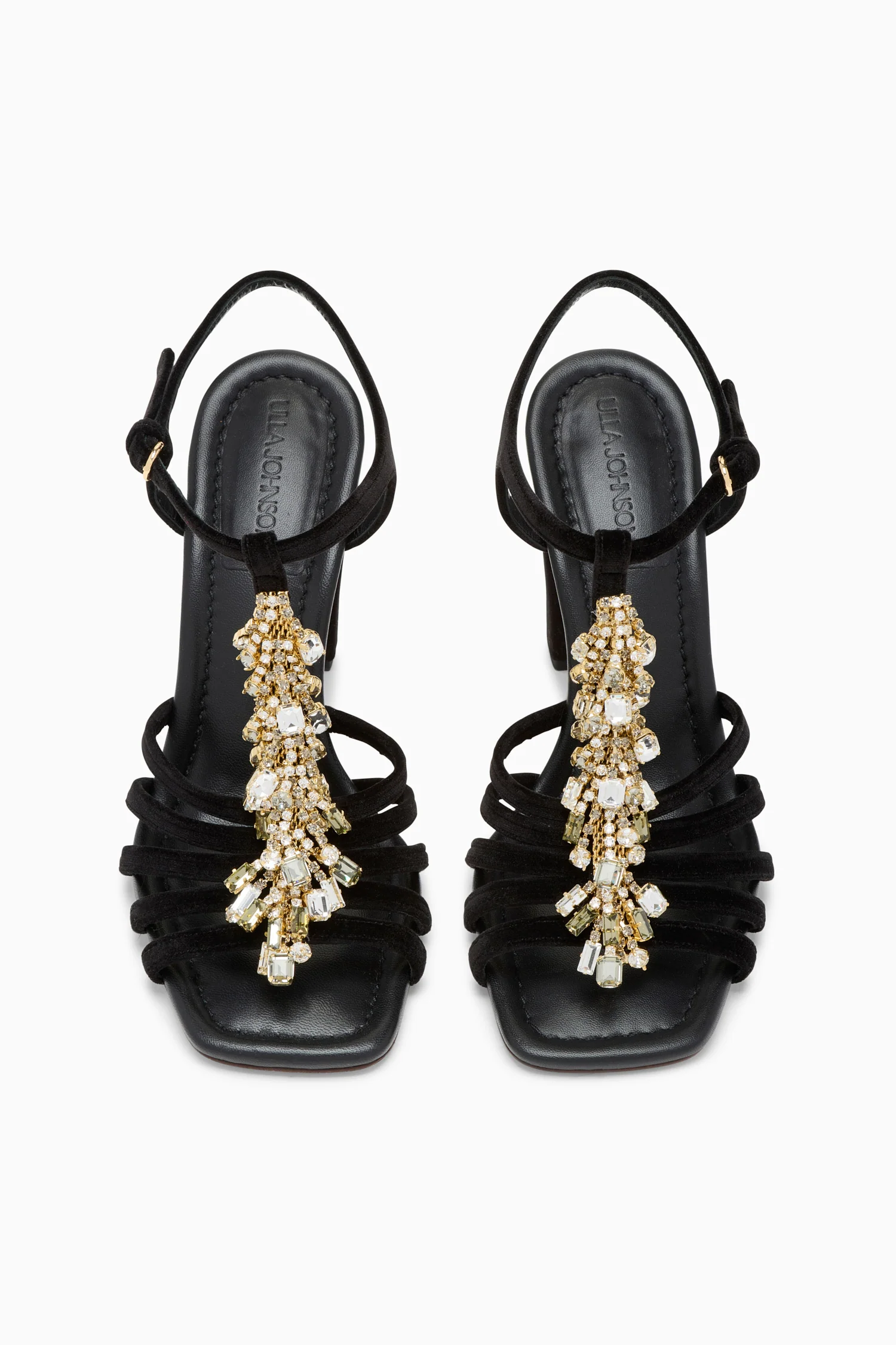 Bianca Crystal T–Strap High Heel - Noir - Image 4