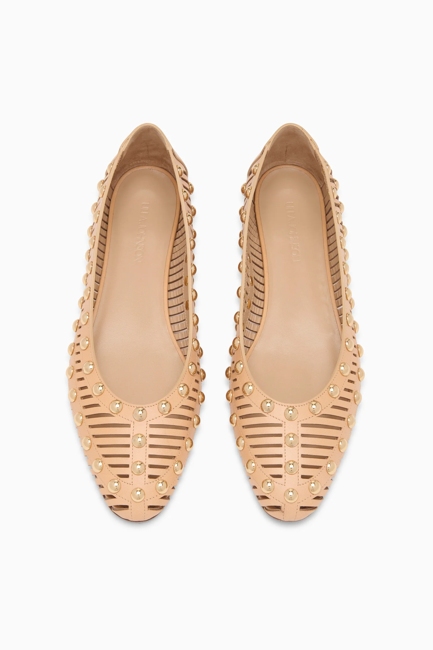 Bijou Studded Ballerina - Almond - Image 4