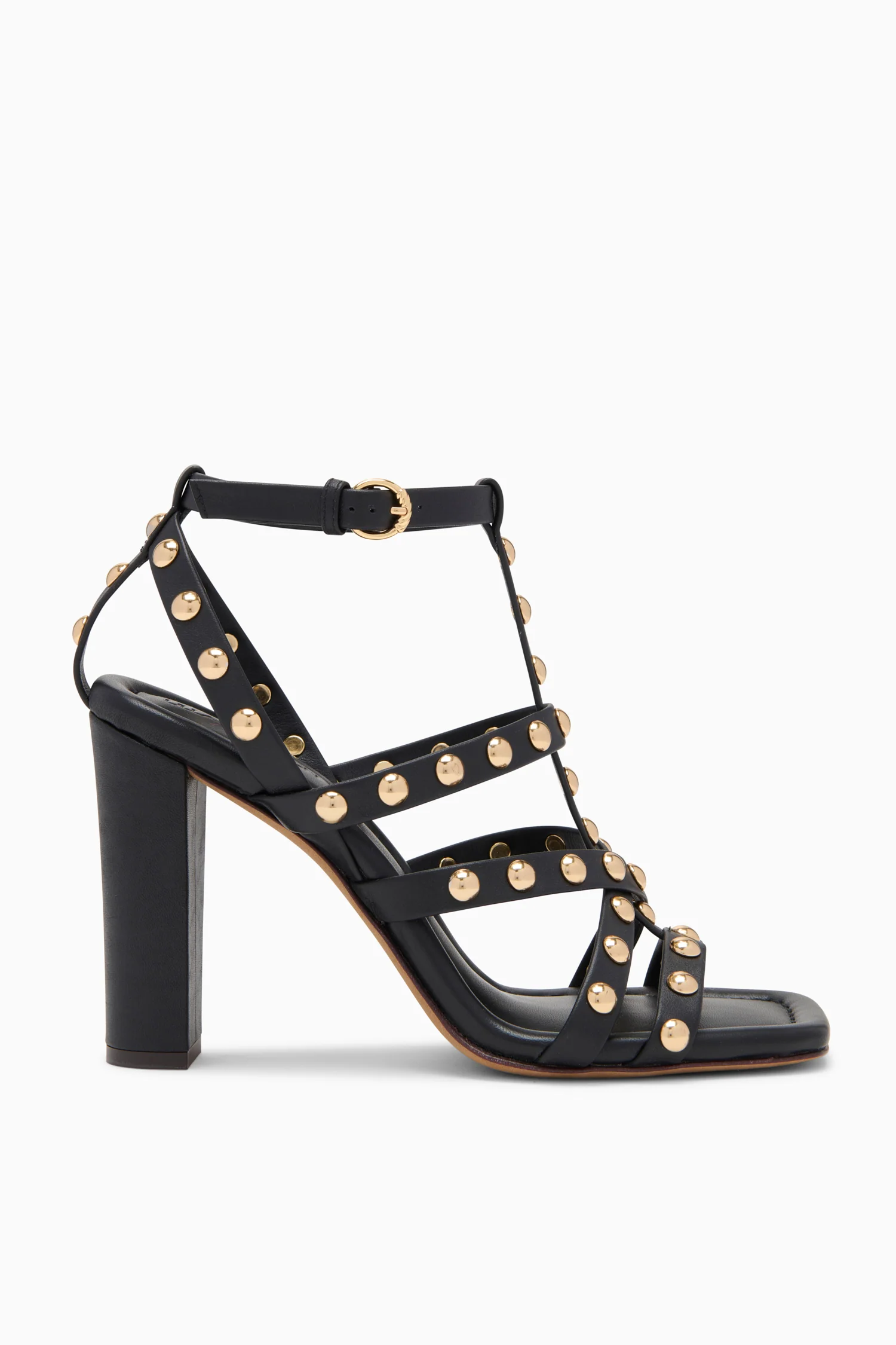Bijou Studded High Heel - Noir