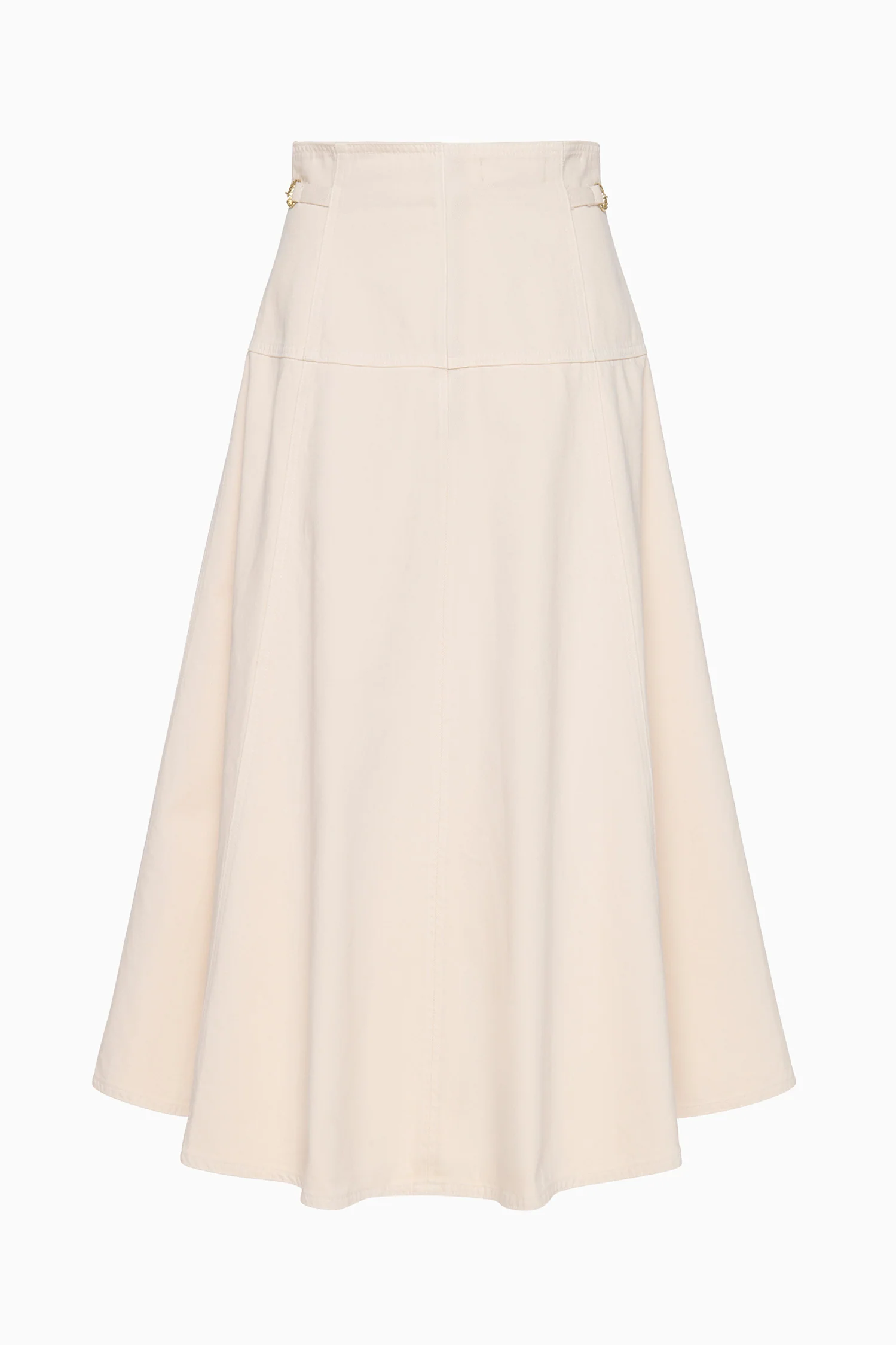 The Brigette Denim Midi Skirt - Cowrie