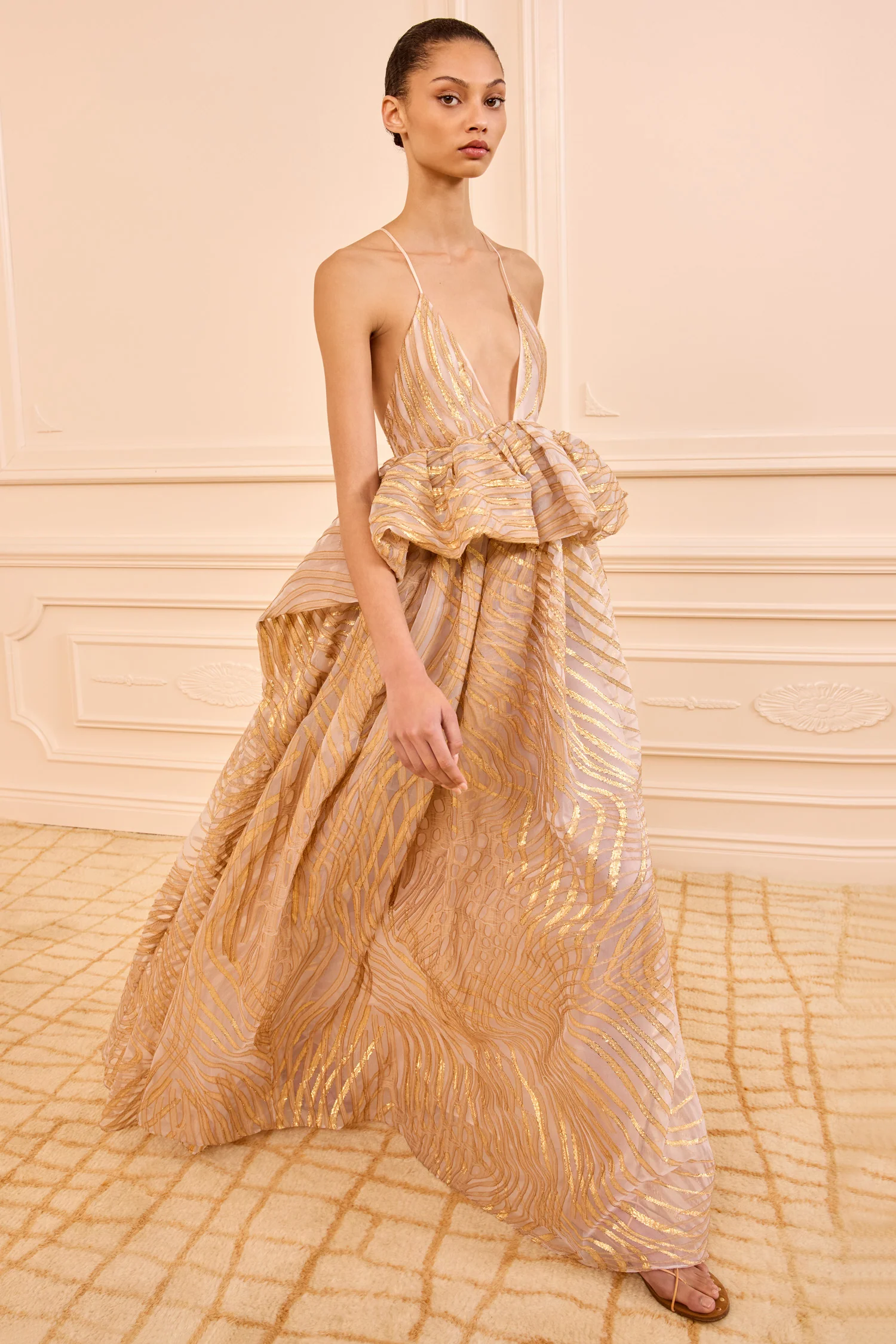 Camelia Gown with Lurex - Nautilis - Image 4