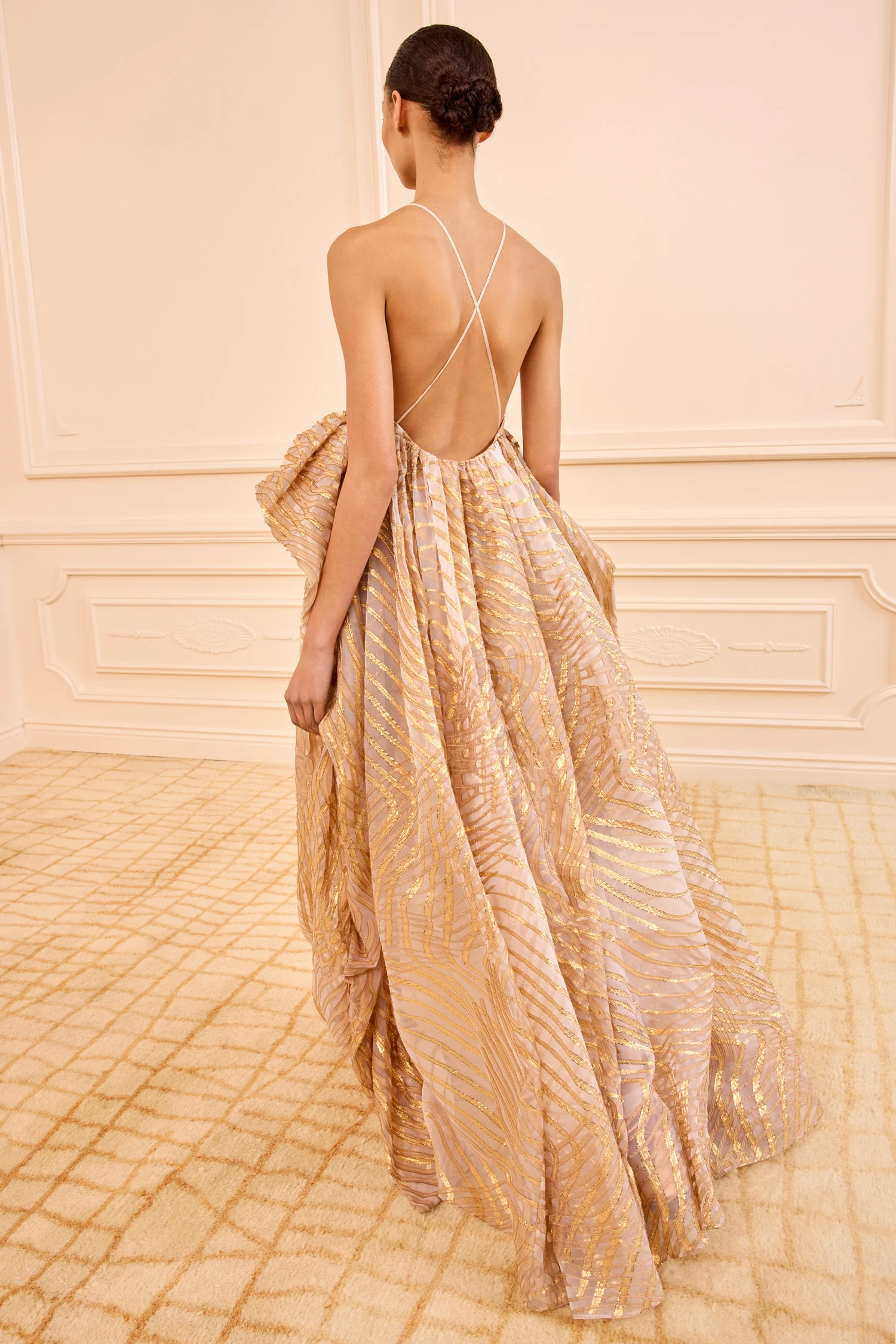 Camelia Gown with Lurex - Nautilis - Image 5