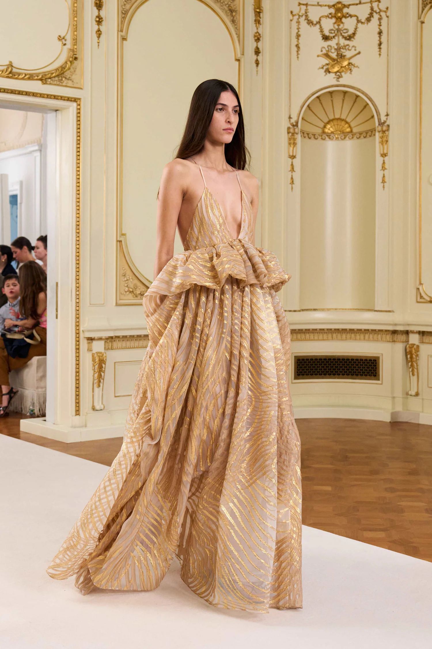 Camelia Gown with Lurex - Nautilis - Image 6