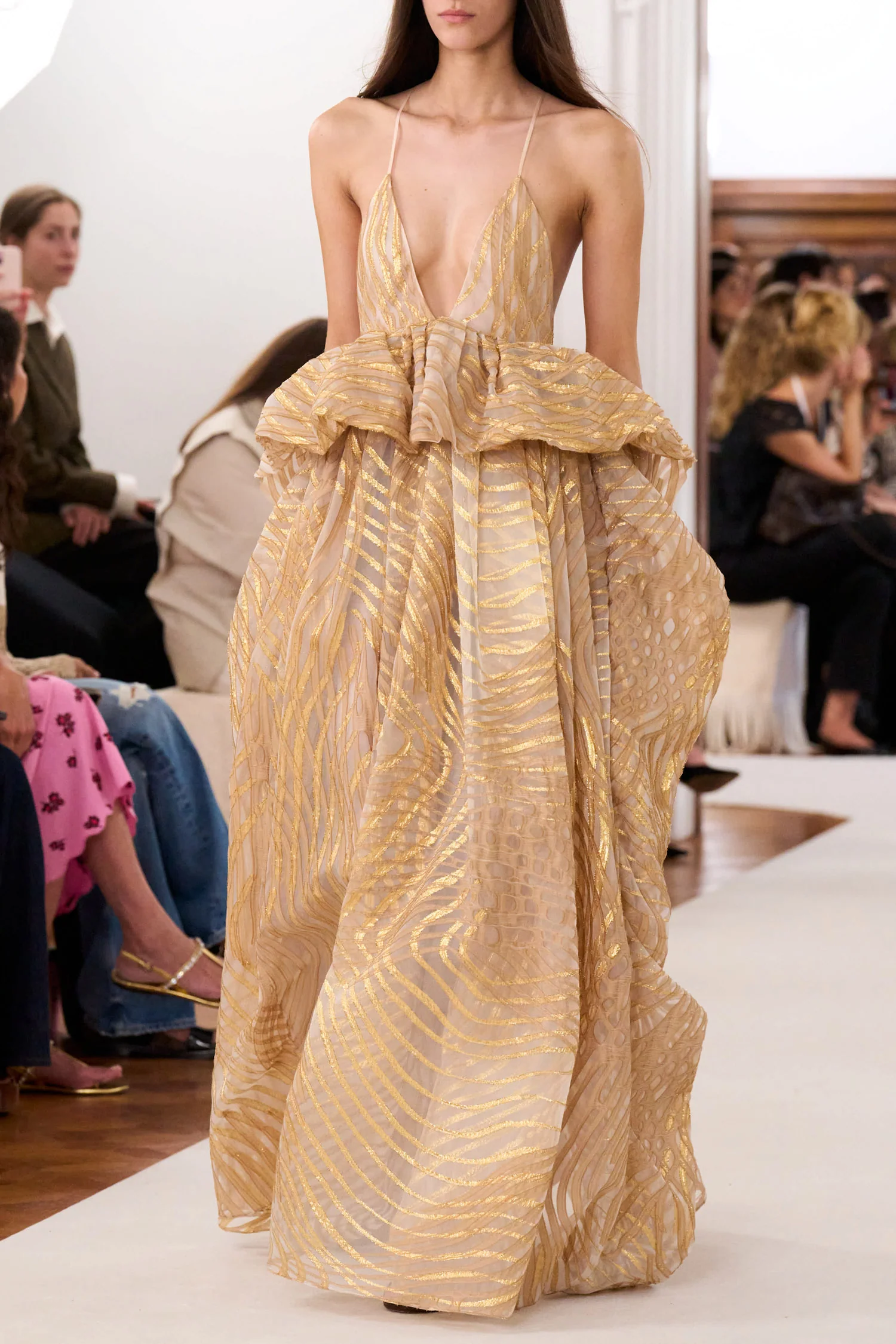 Camelia Gown with Lurex - Nautilis - Image 8