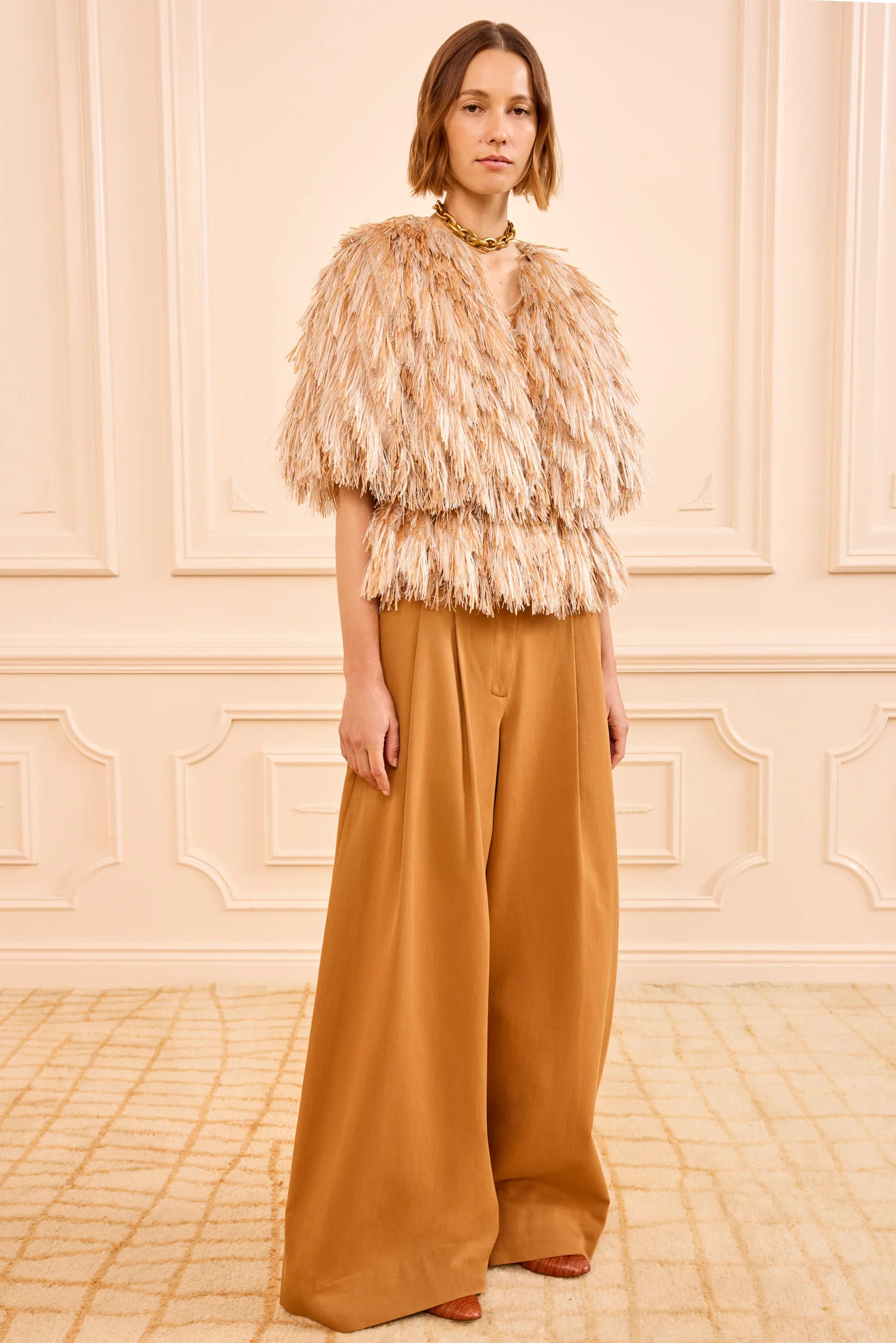Celestia Raffia Vest - Sand Dollar - Image 3