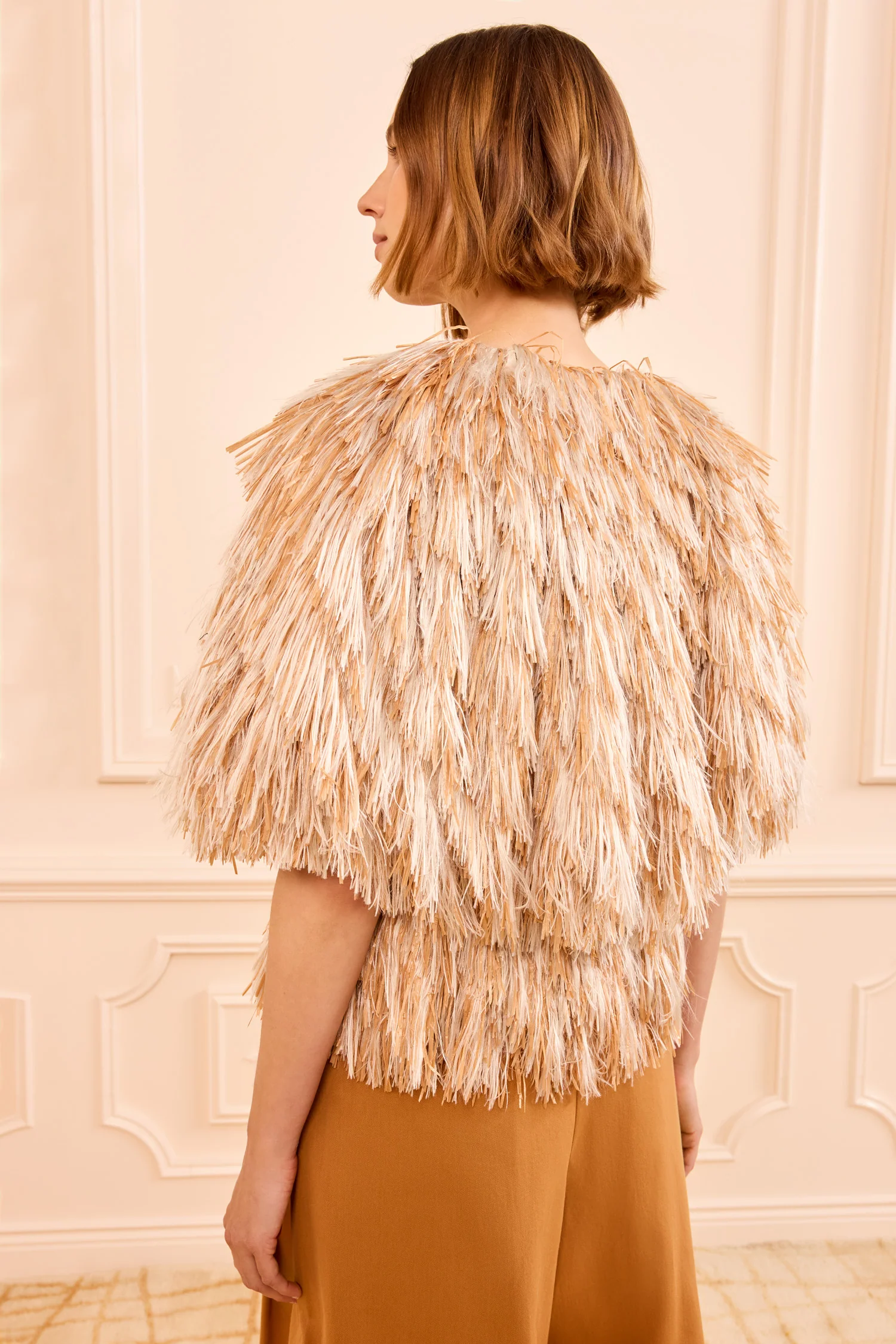 Celestia Raffia Vest - Sand Dollar - Image 4