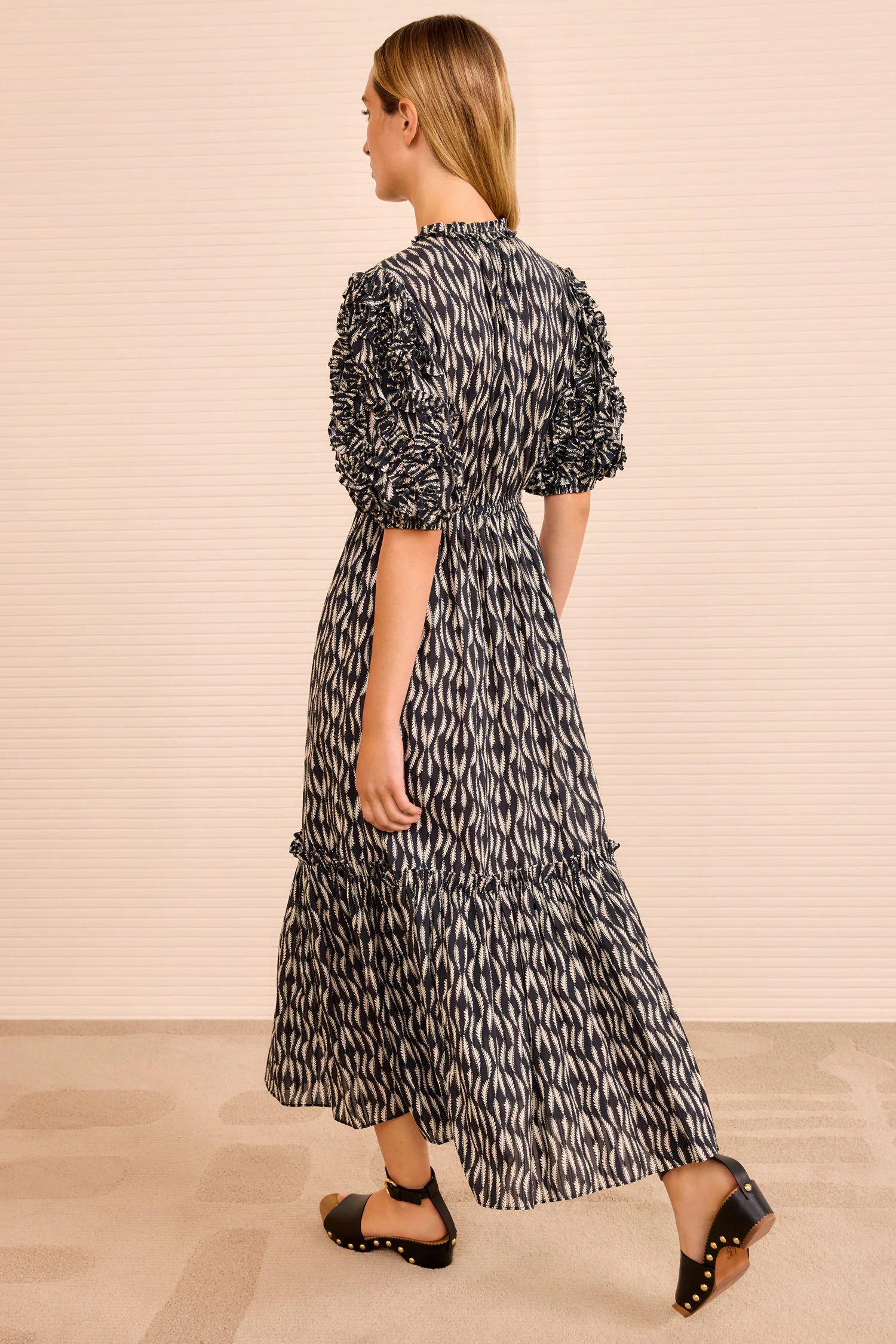 Channary Puff Sleeve Dress - Graphite - Image 4