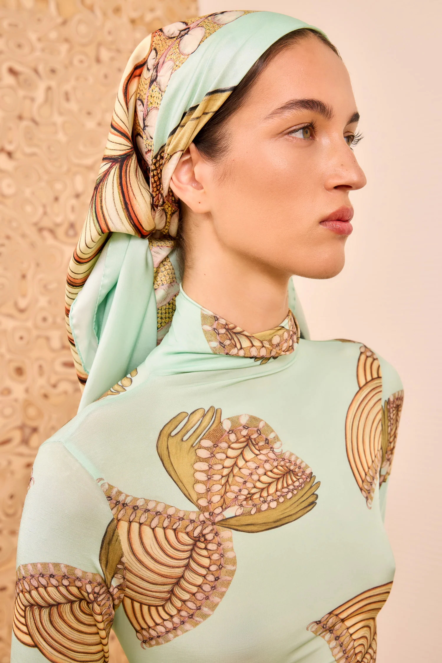 Chiara Scarf - Water Blossoms - Image 4