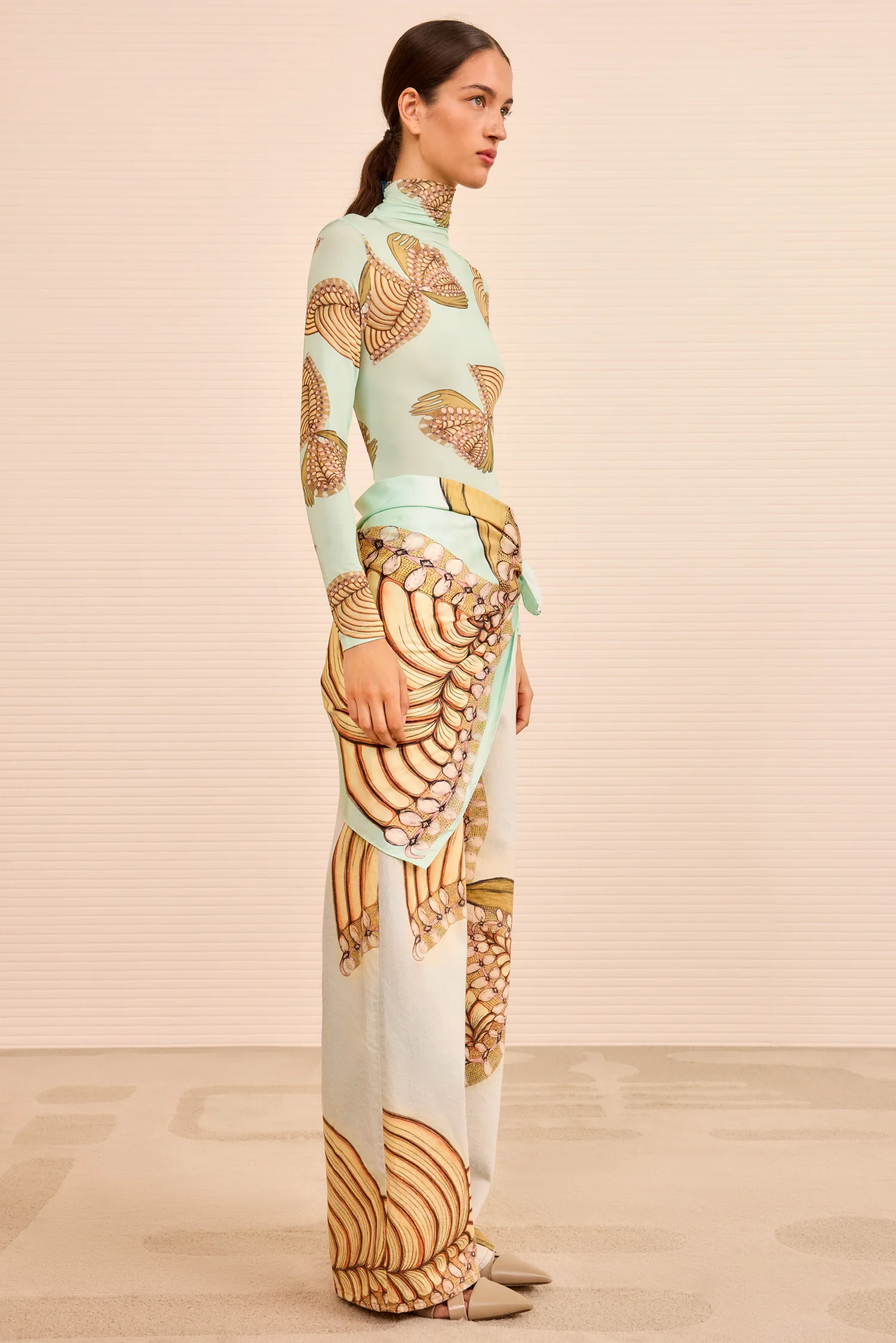 Chiara Scarf - Water Blossoms - Image 6
