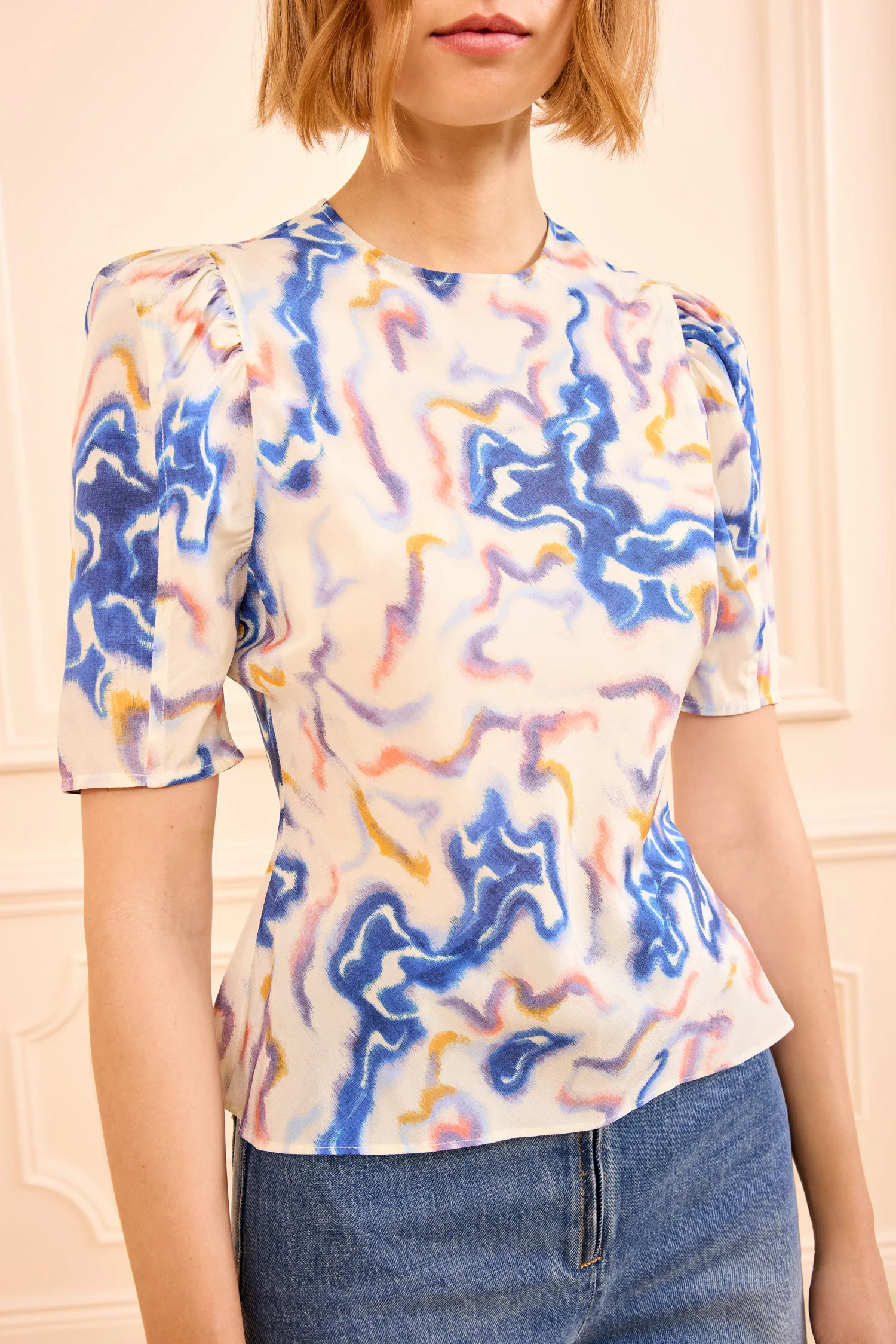 Corine Silk Top - Prism - Image 2