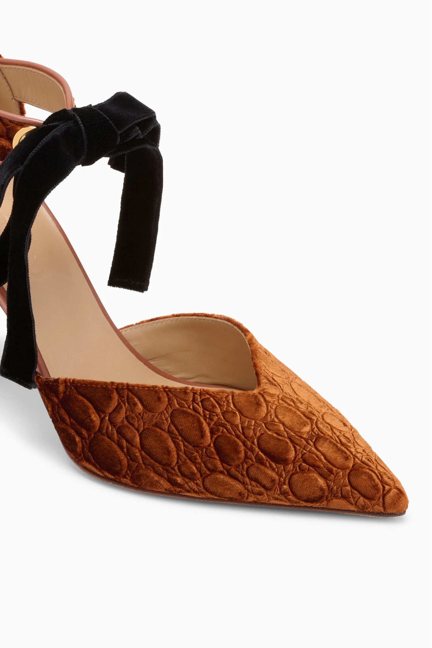 Corinna Eyelet Detail High Heel - Sierra - Image 3
