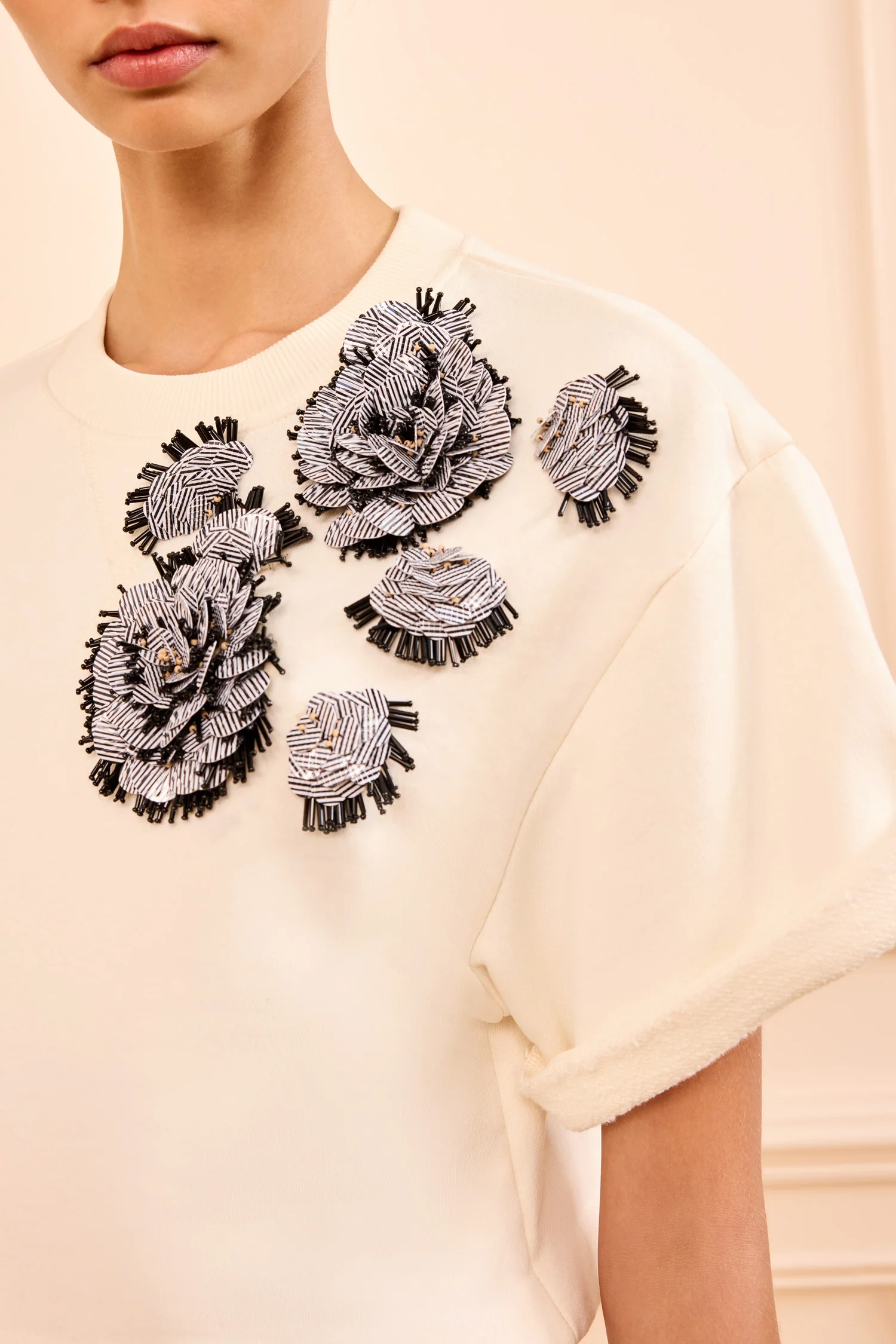 Cove Top with Embroidery - Creme - Image 2