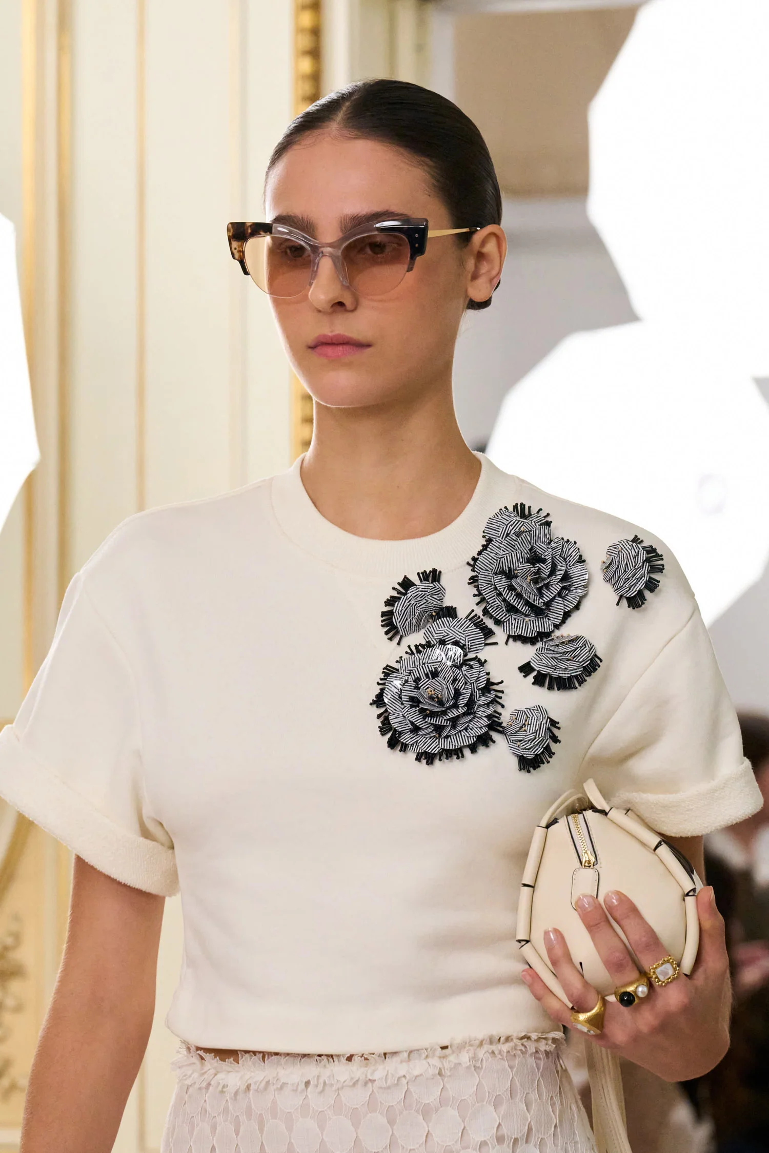 Cove Top with Embroidery - Creme - Image 5