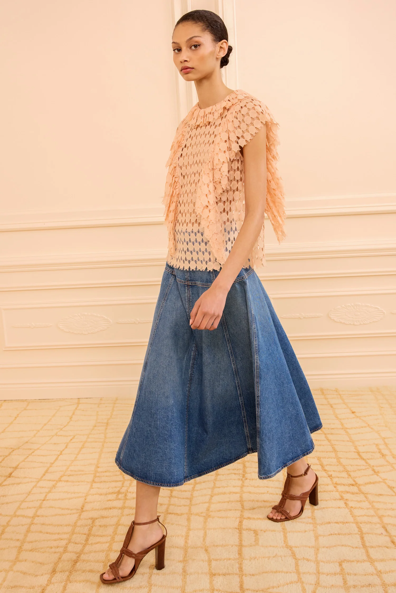 Daevy Lace Top - Blush - Image 3