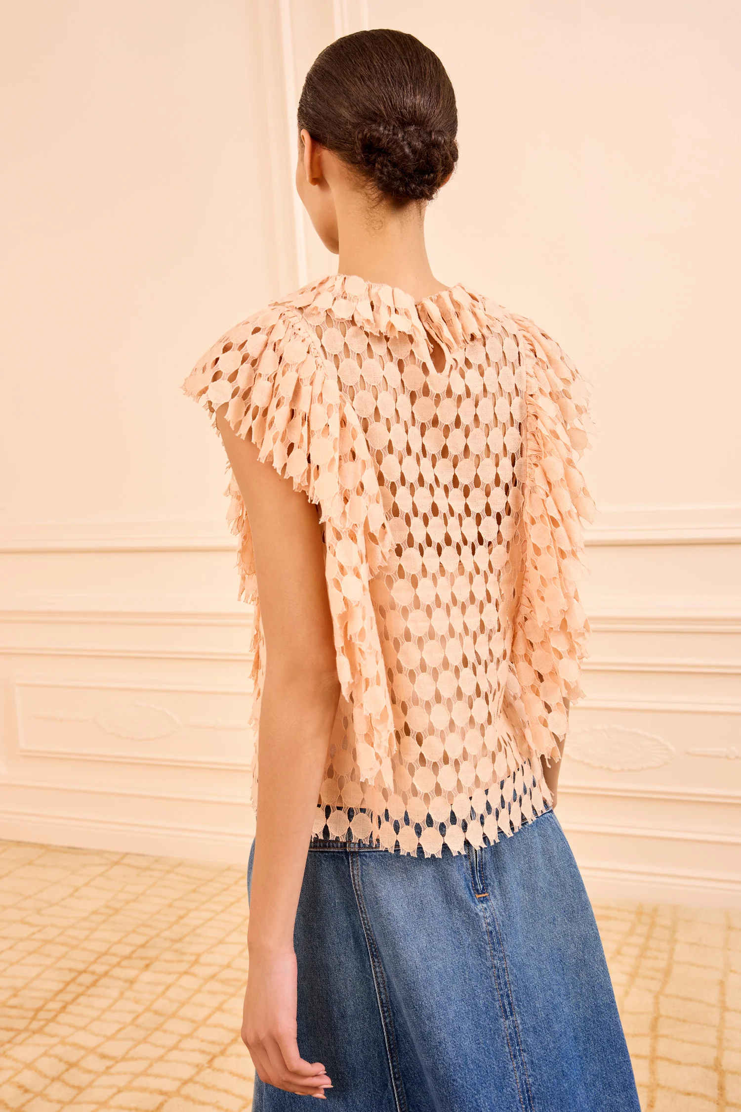Daevy Lace Top - Blush - Image 4