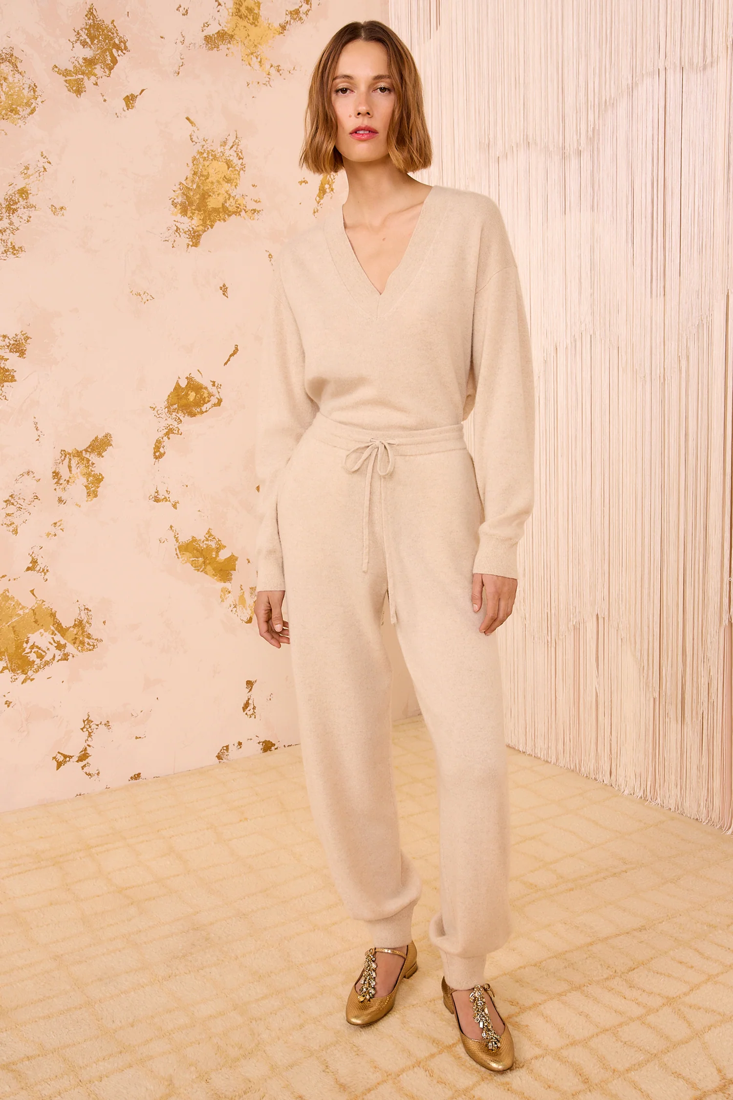 Danica Cashmere Pants - Melange